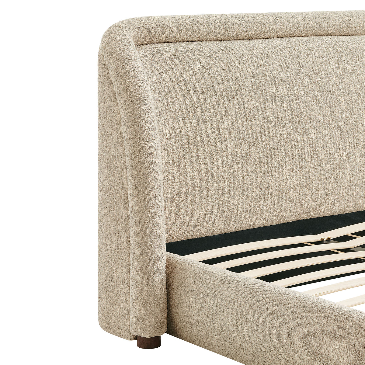 Tasmin Upholstered Fabric Platform Bed