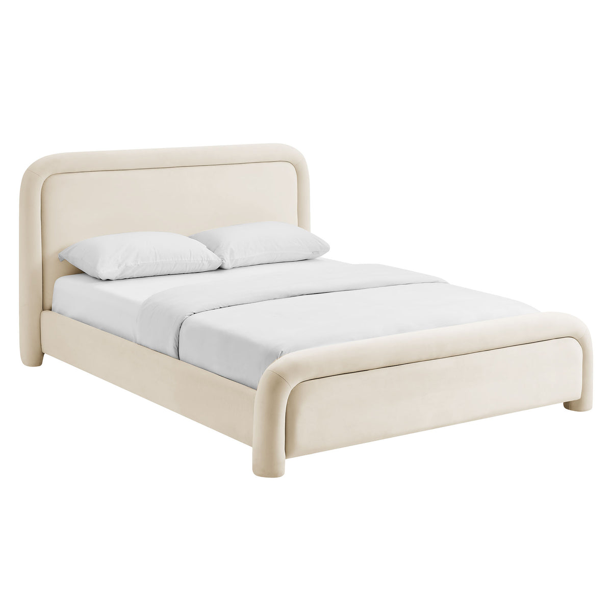 Beck Performance Velvet Platform Bed