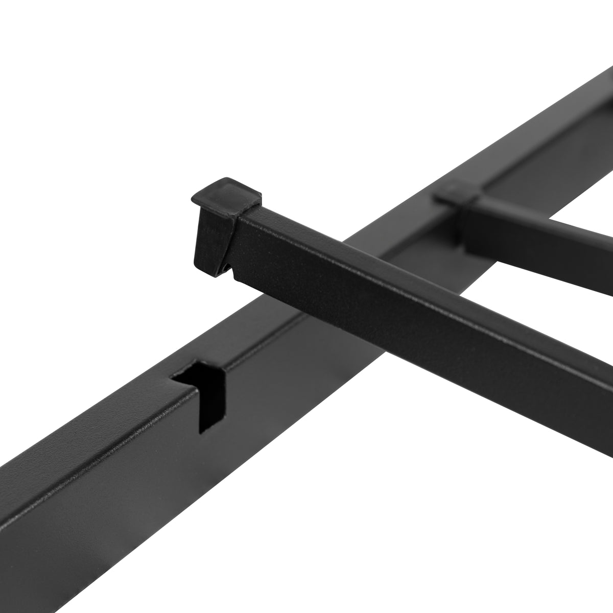 Universal 14 Inch Metal Platform Bed Frame - No Box Spring Needed w/ Steel Slat Support and Quick Lock Functionality