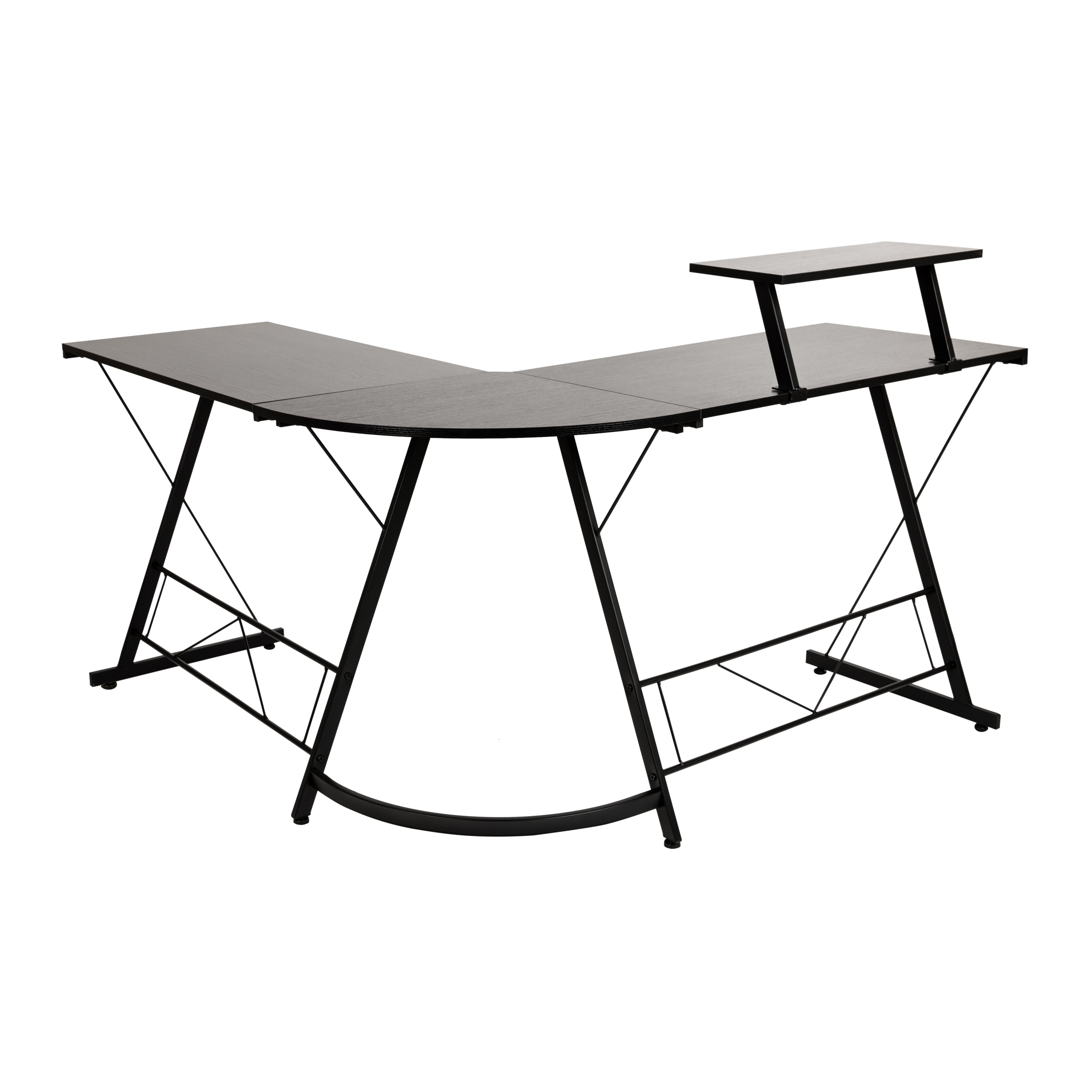 L-Shaped Desk 71.5" Computer Corner Desk, Home Office Corner Desk, Gaming Desk, Space Saving, Easy to Assemble