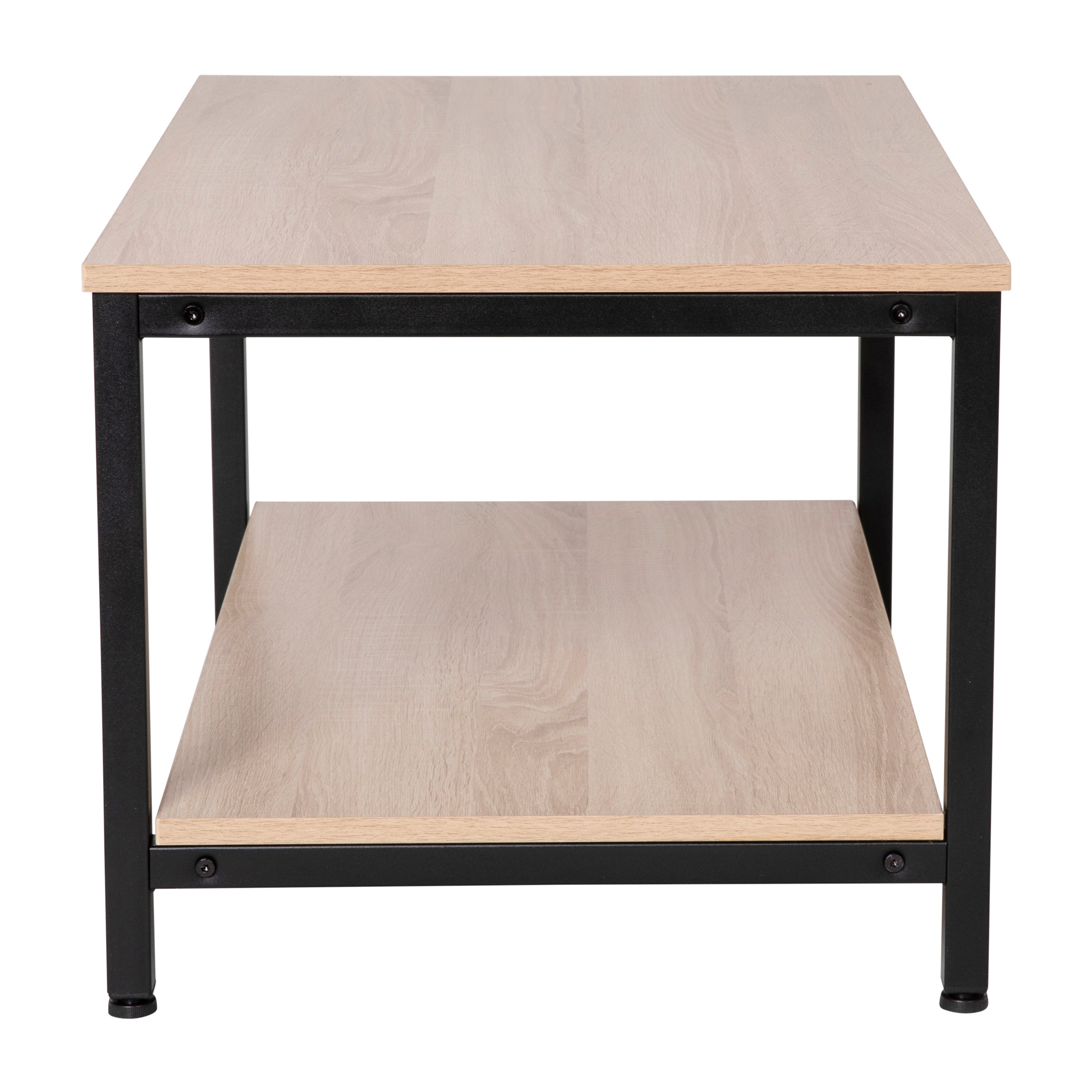 Finley Modern Industrial 2 Tier Coffee Table