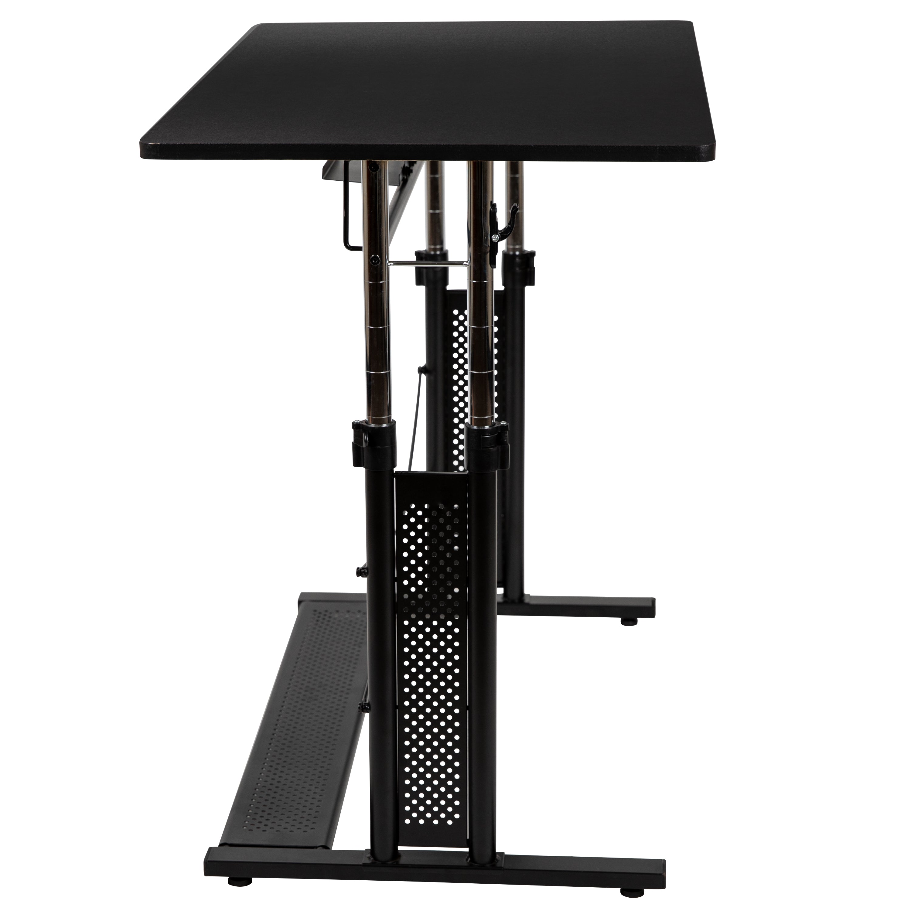 Height Adjustable (27.25-35.75"H) Sit to Stand Home Office Desk
