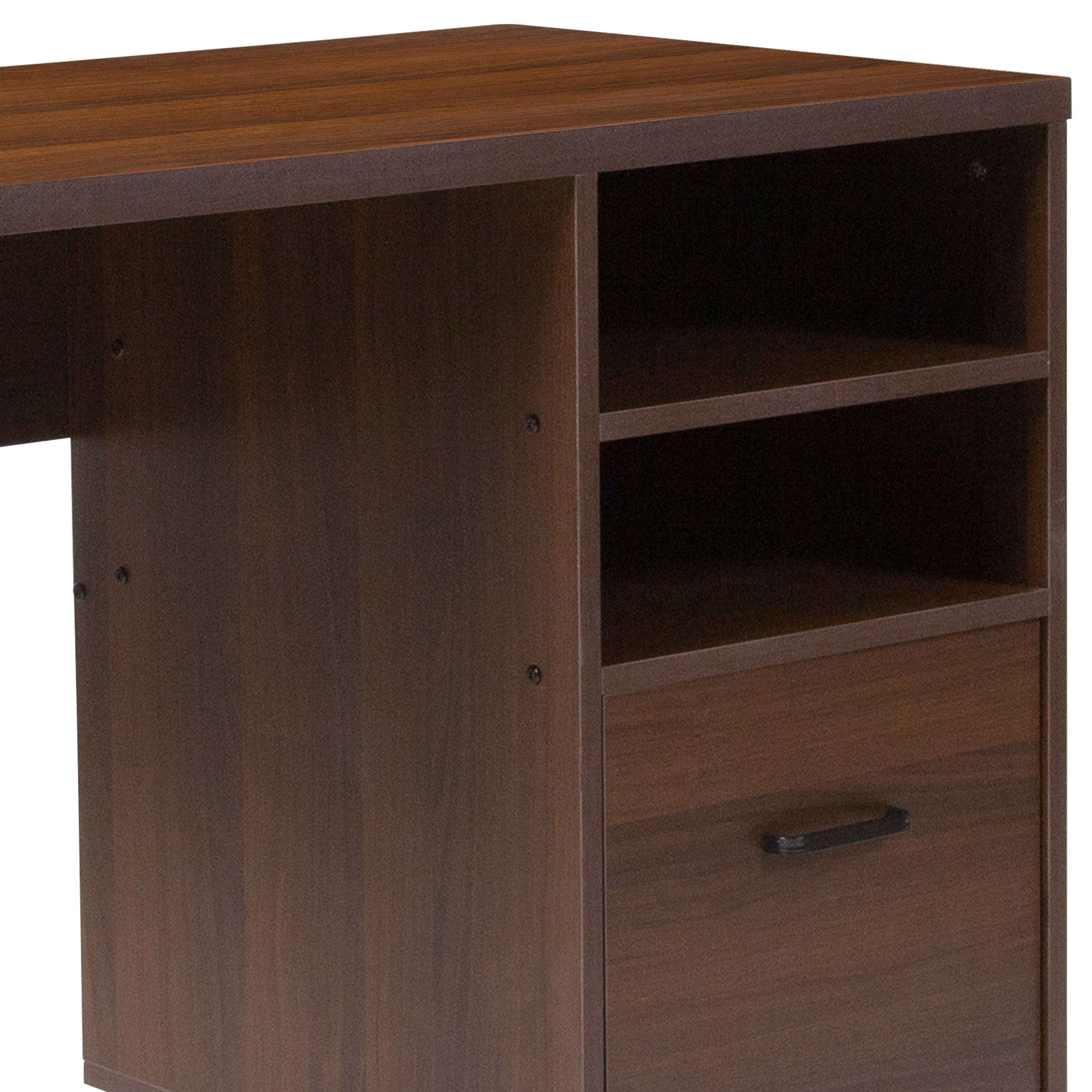 Northbrook Wood Grain Finish Computer Desk with Metal Frame