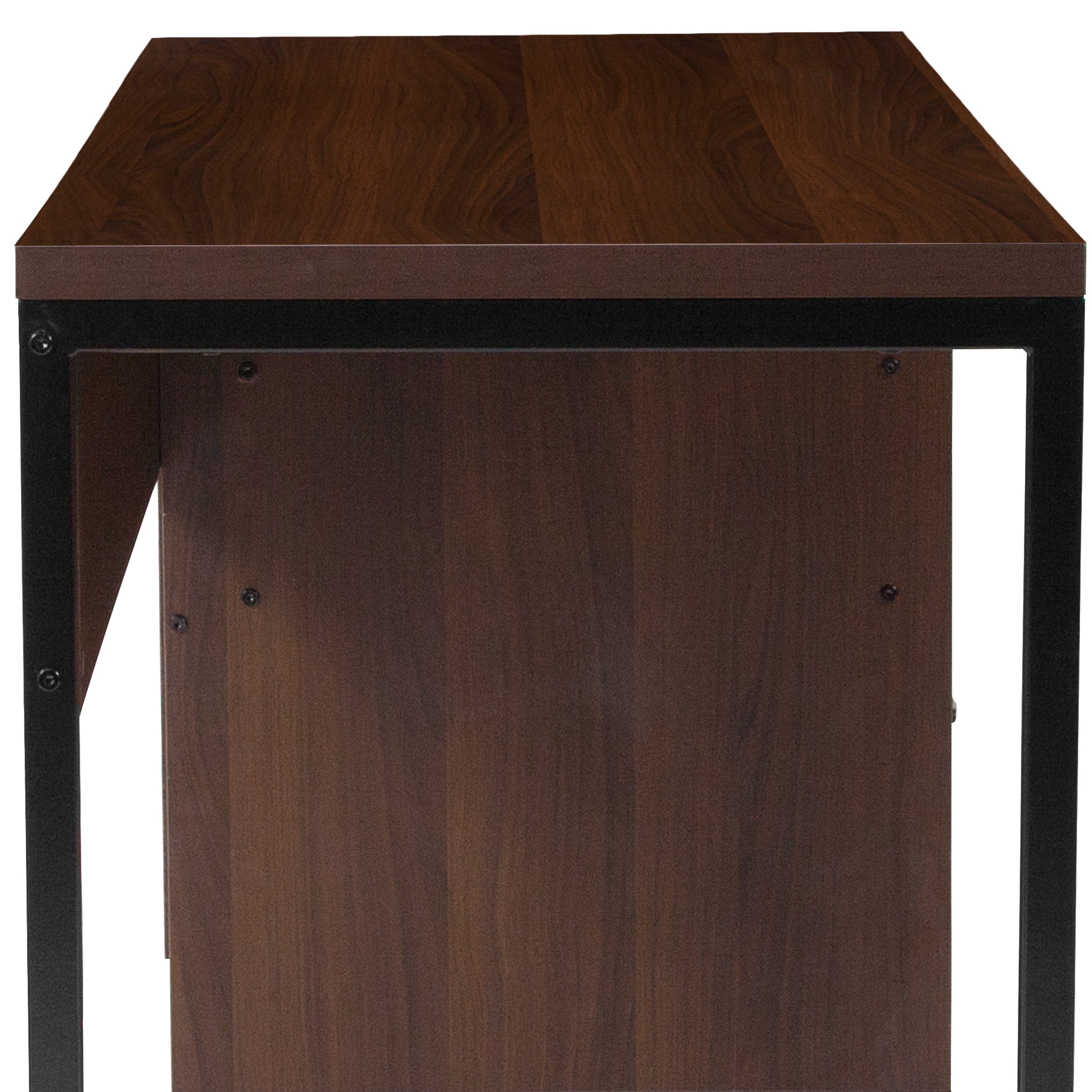 Northbrook Wood Grain Finish Computer Desk with Metal Frame