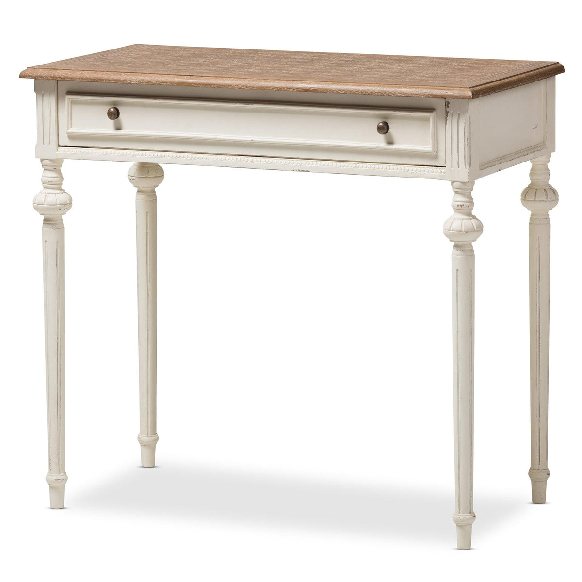 Marquetterie French Provincial Weathered and wash Writing Desk