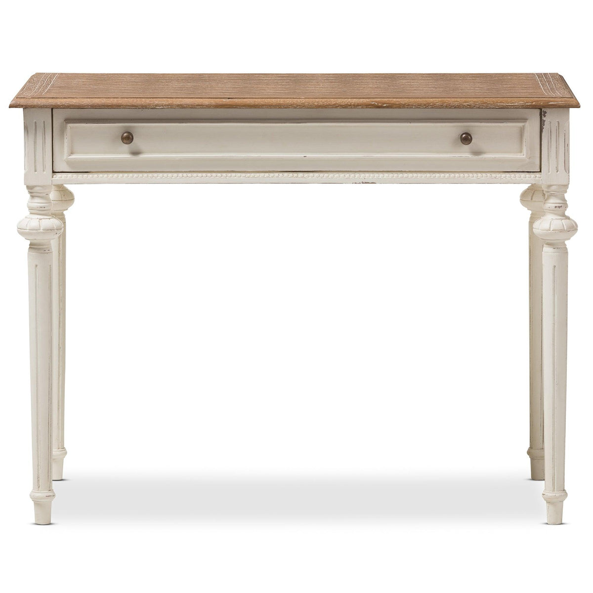 Marquetterie French Provincial Weathered and wash Writing Desk