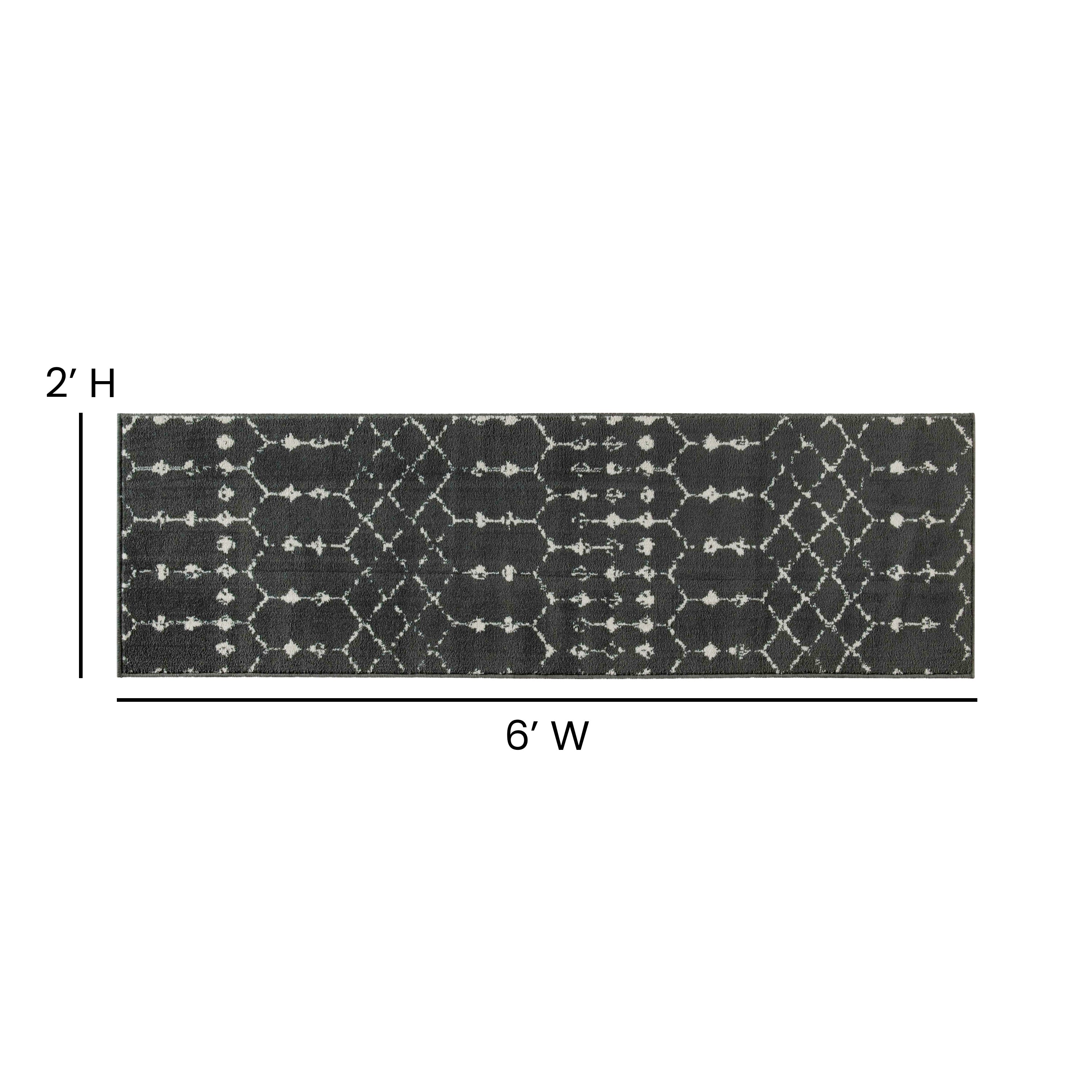 Geometric Bohemian Low Pile Rug-Area Rug-Flash Furniture-Wall2Wall Furnishings