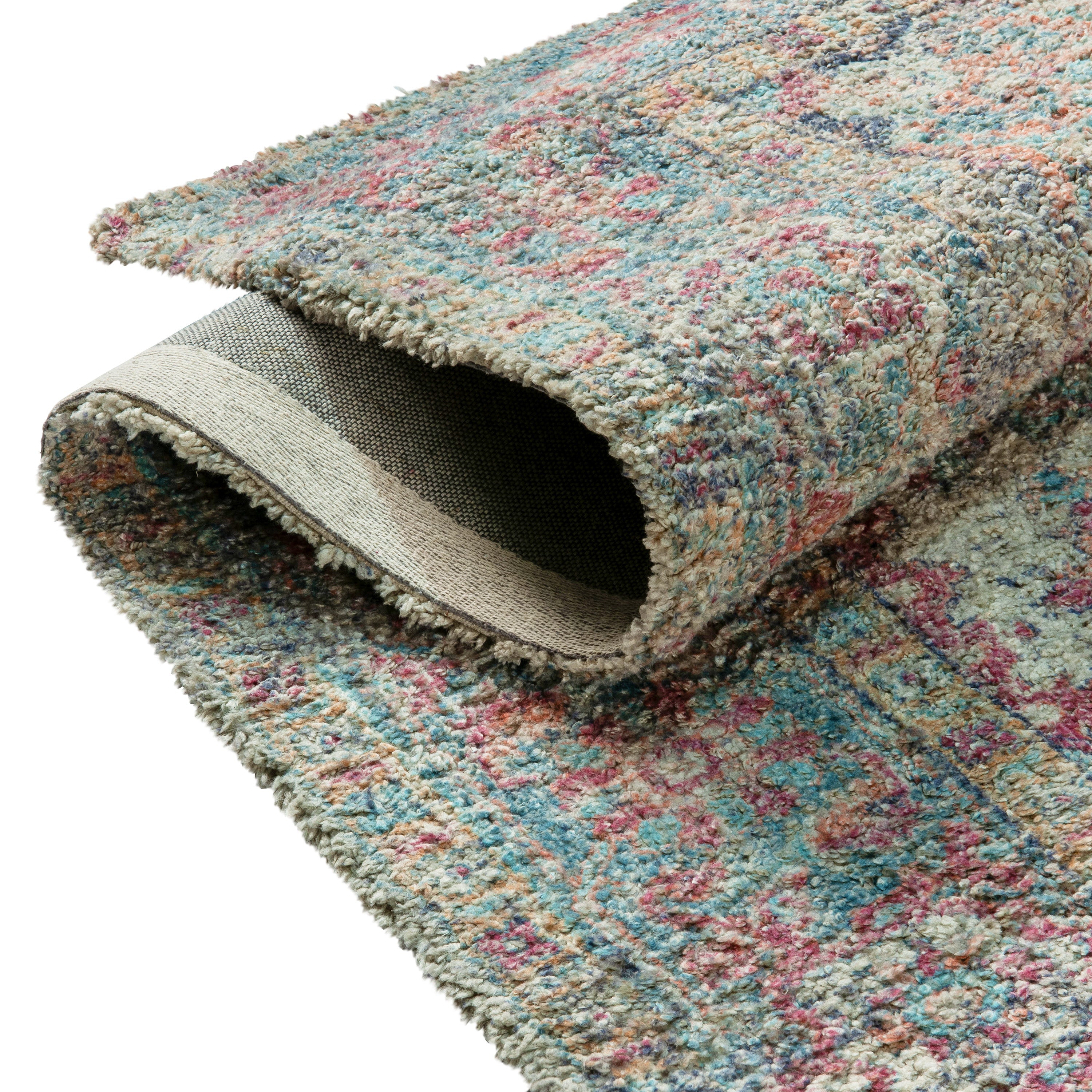 Distressed Vintage Medallion Area Rug