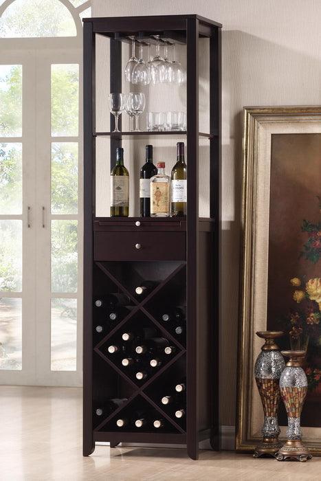 Austin Wood Modern Wine Tower