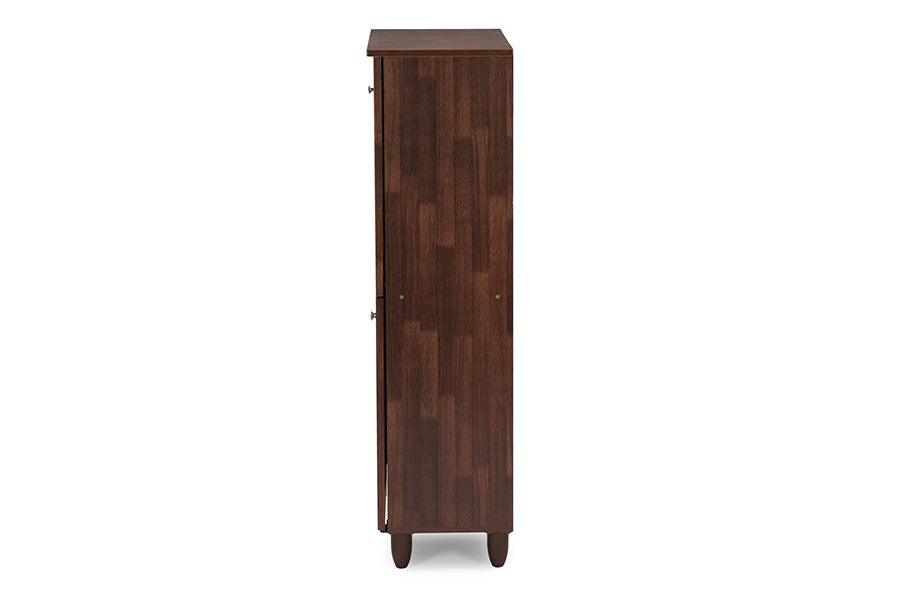 Fernanda Modern and Contemporary 4-Door Wooden Entryway Shoes Storage Tall Cabinet