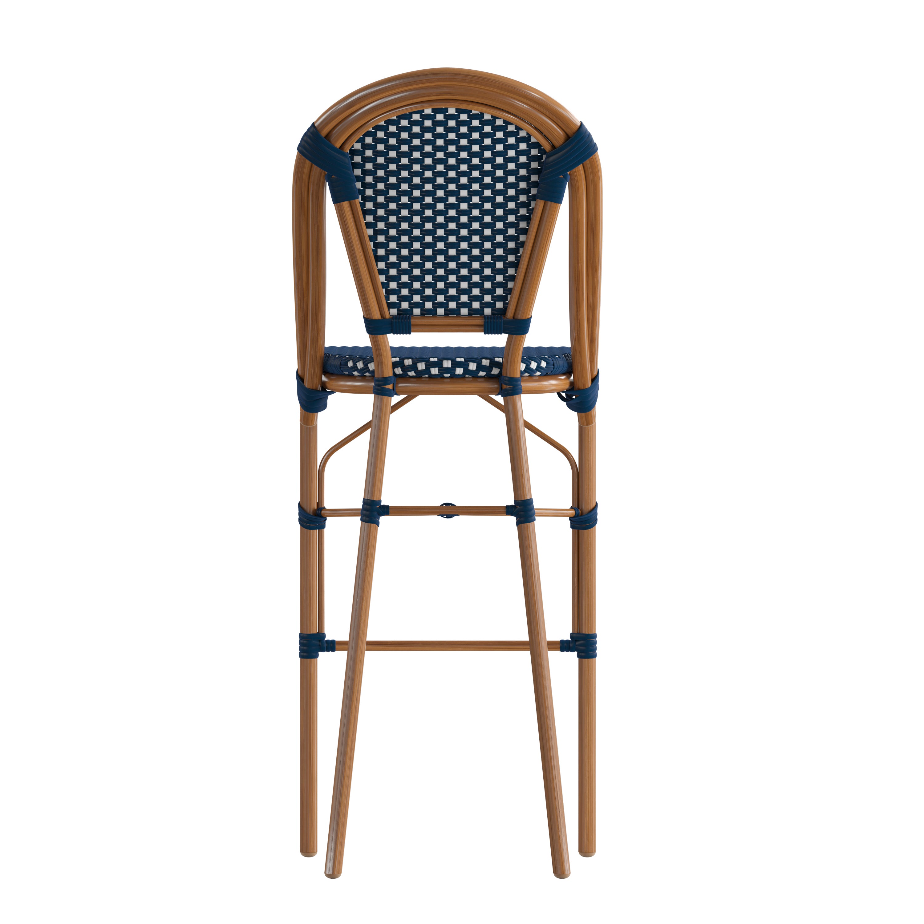 Bordeaux Stackable Indoor/Outdoor Bistro 30" High Bar Height Stool