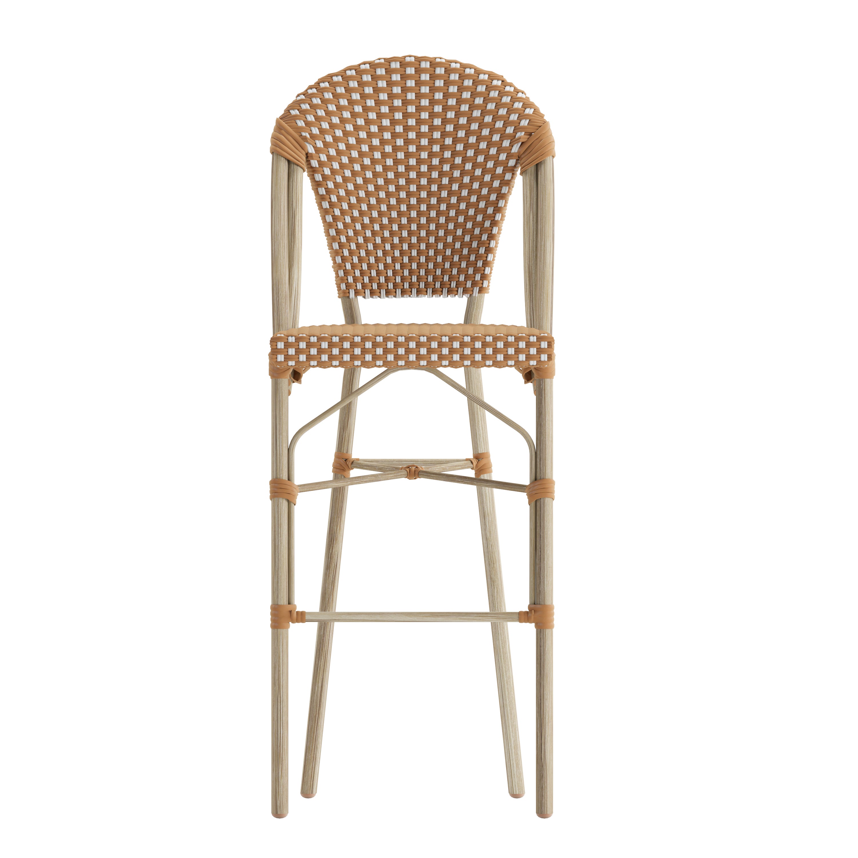 Lourdes Stackable Indoor/Outdoor Bistro 30" High Bar Height Stool