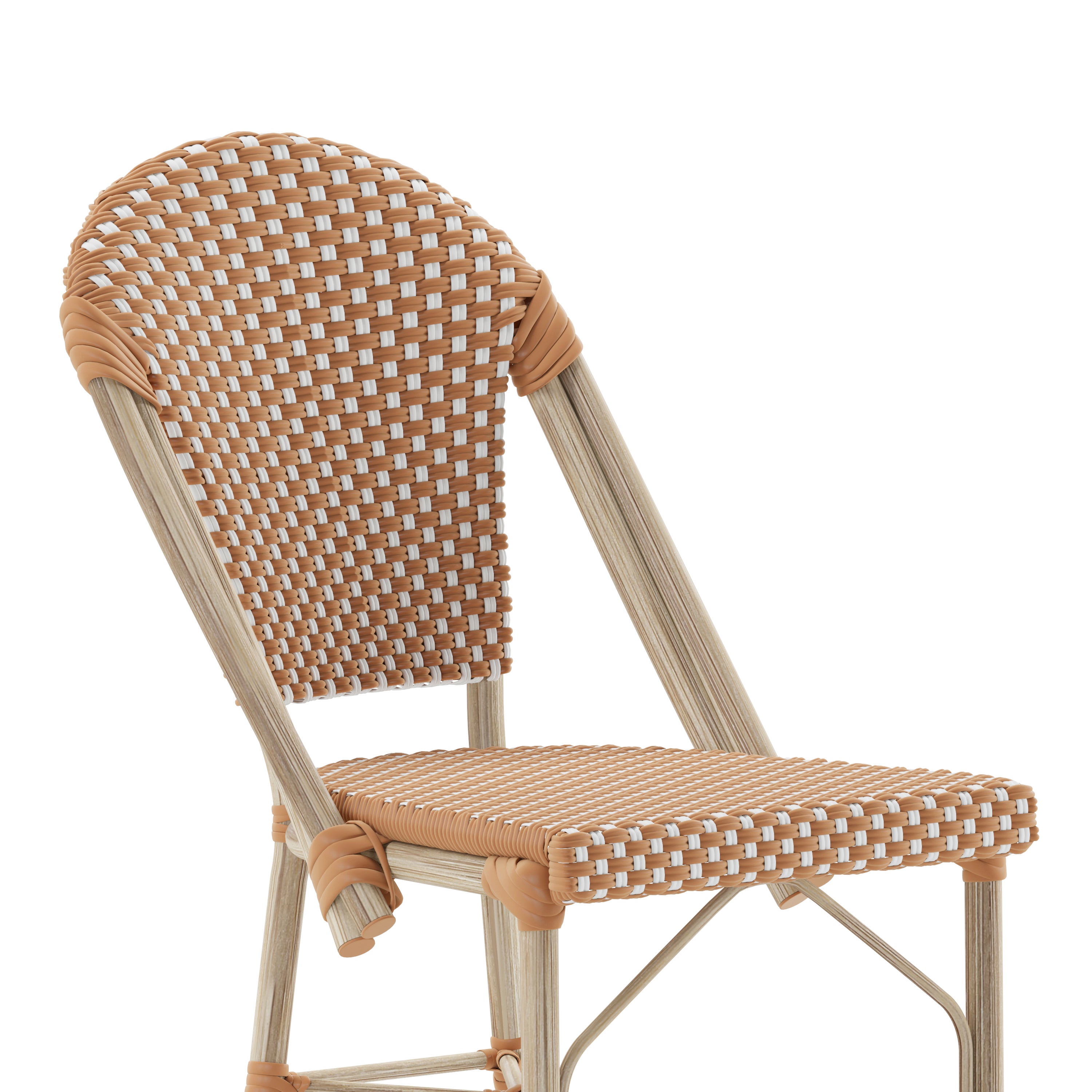 Lourdes Stackable Indoor/Outdoor Bistro 26" High Counter Height Stool