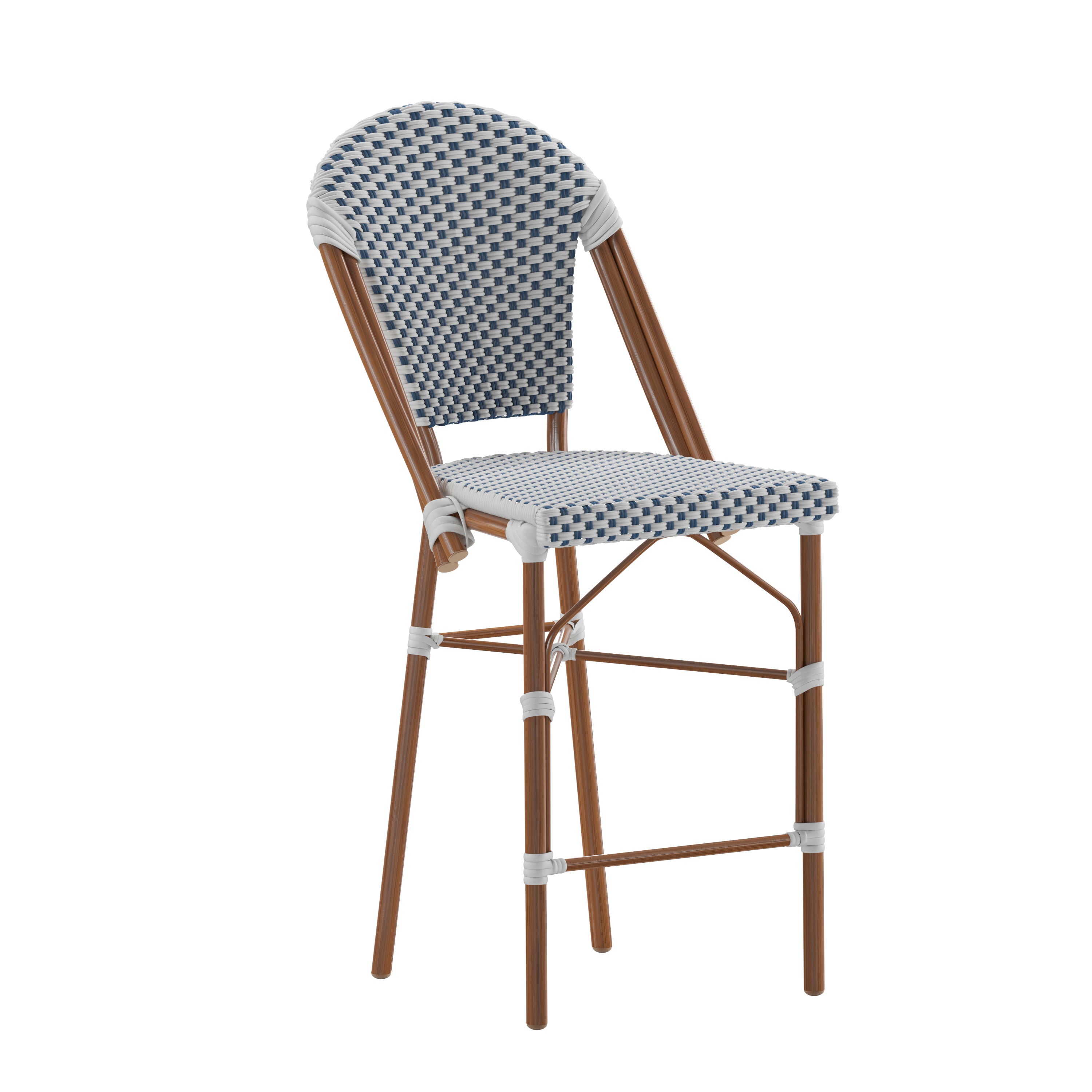 Lourdes Stackable Indoor/Outdoor Bistro 26" High Counter Height Stool