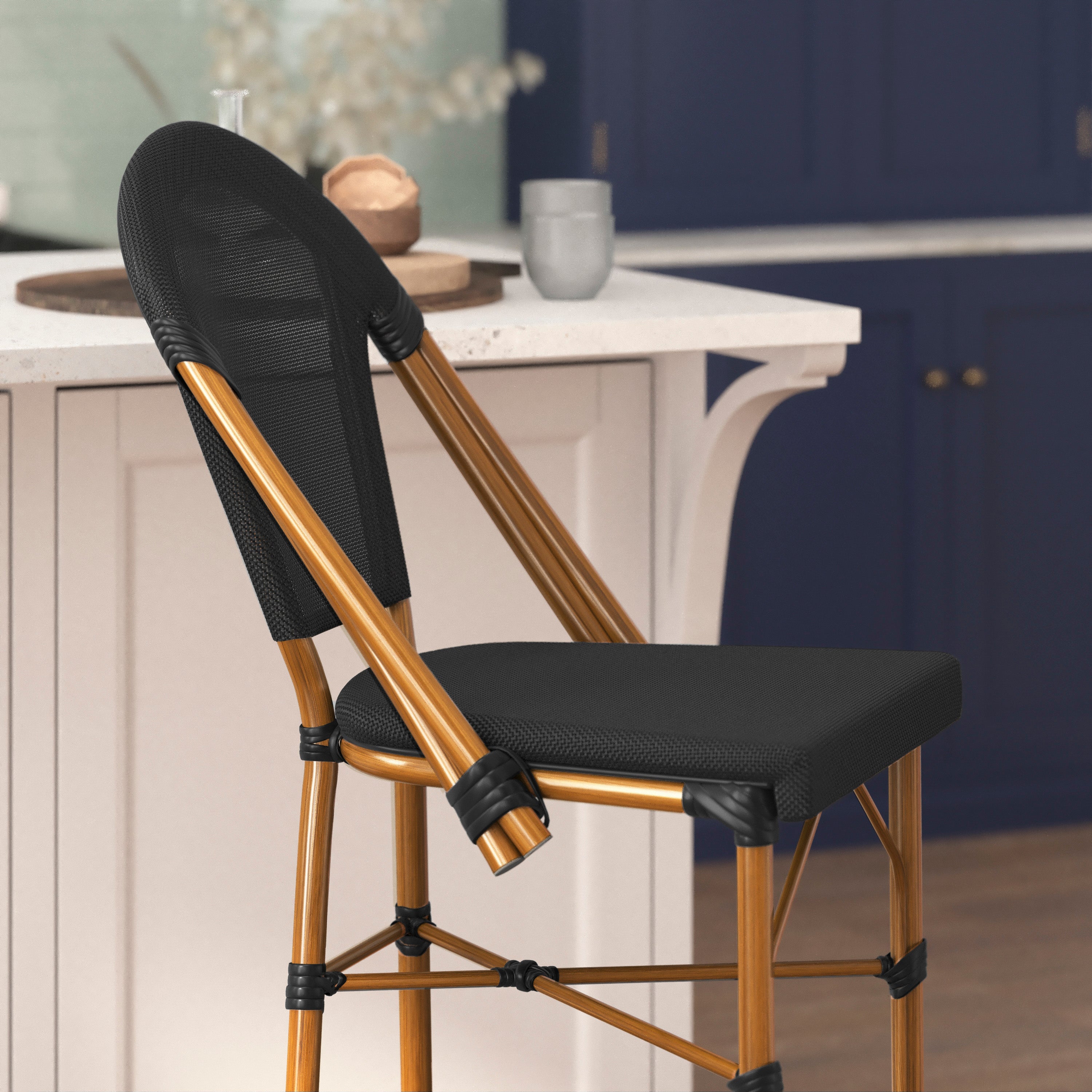 Marseille Stackable Indoor/Outdoor Bistro 30" High Barstool,