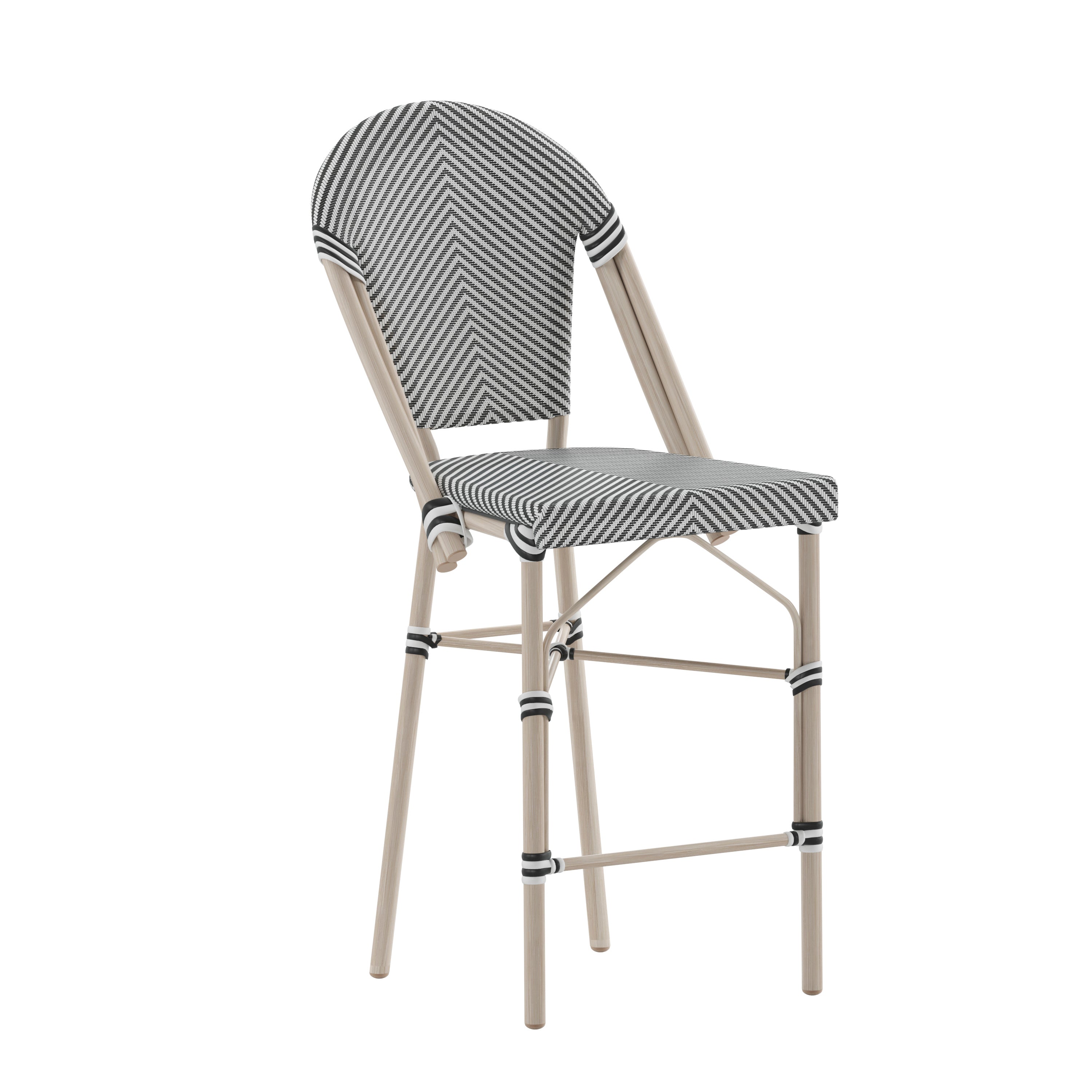 Marseille Stackable Indoor/Outdoor Bistro 26" High Counter Height Stool,