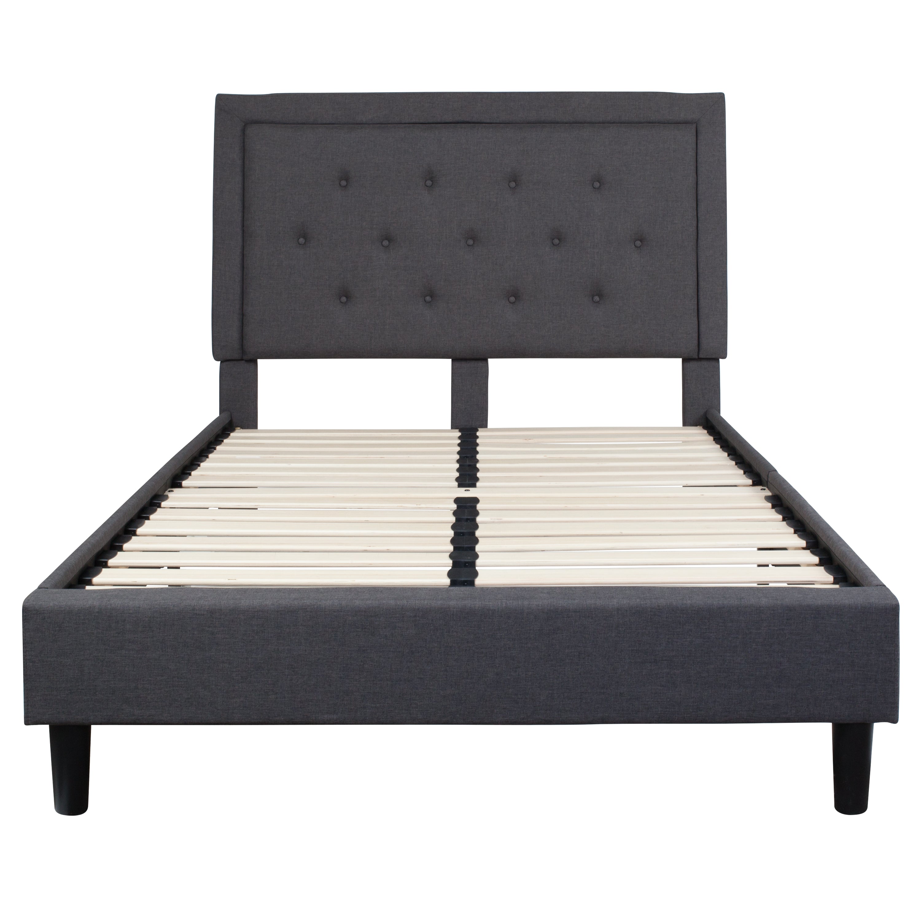 Roxbury Panel Tufted Upholstered Platform Bed