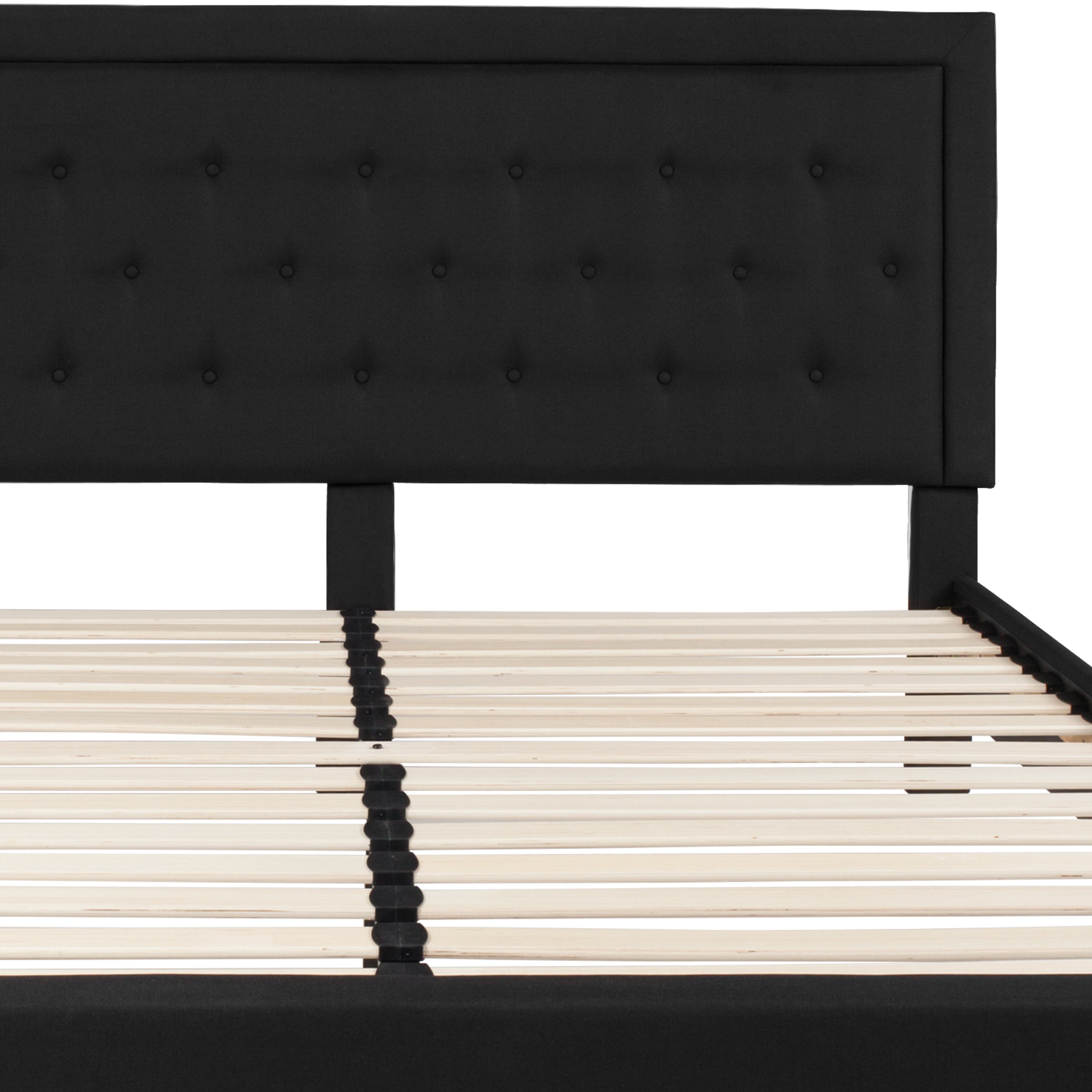 Roxbury Panel Tufted Upholstered Platform Bed