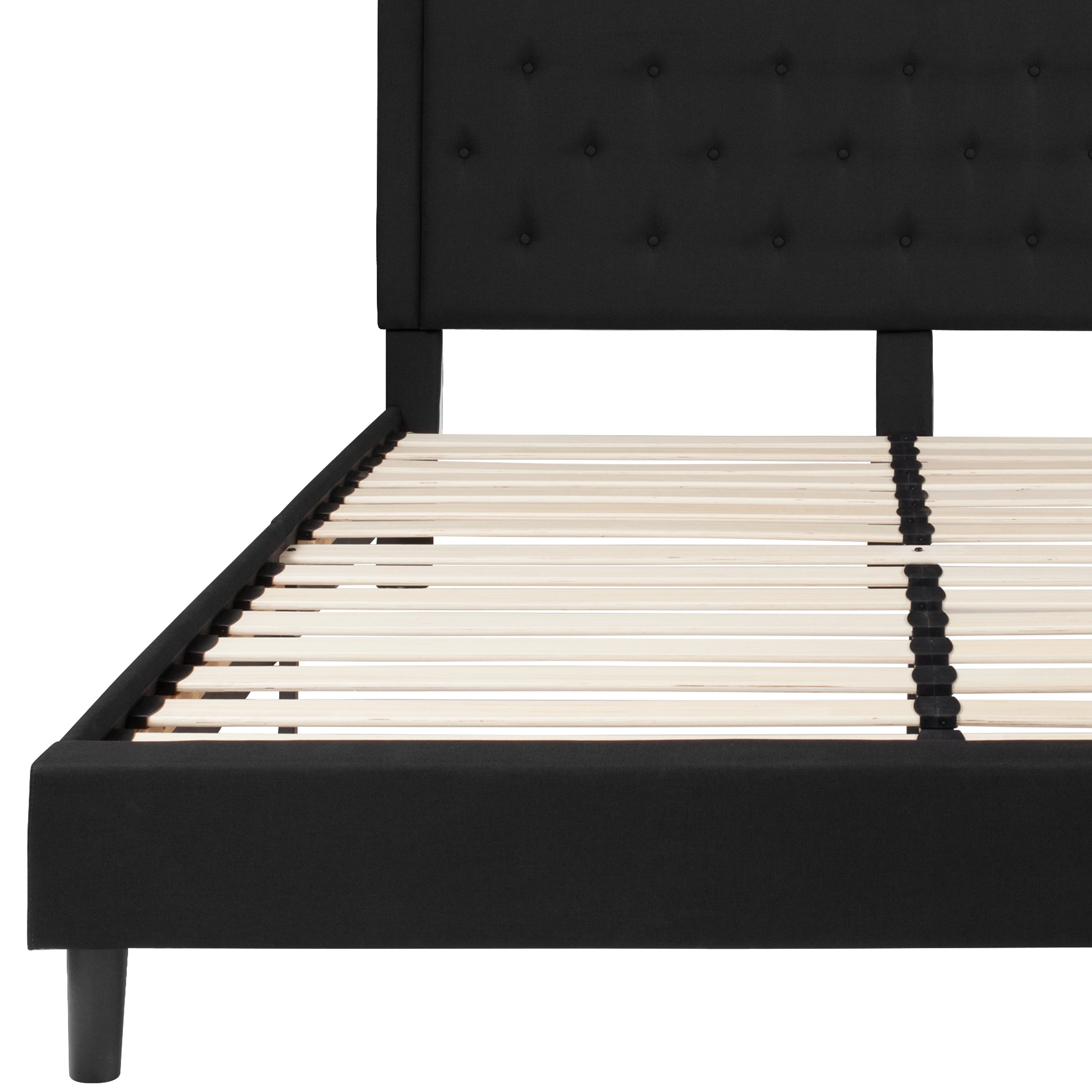 Roxbury Panel Tufted Upholstered Platform Bed