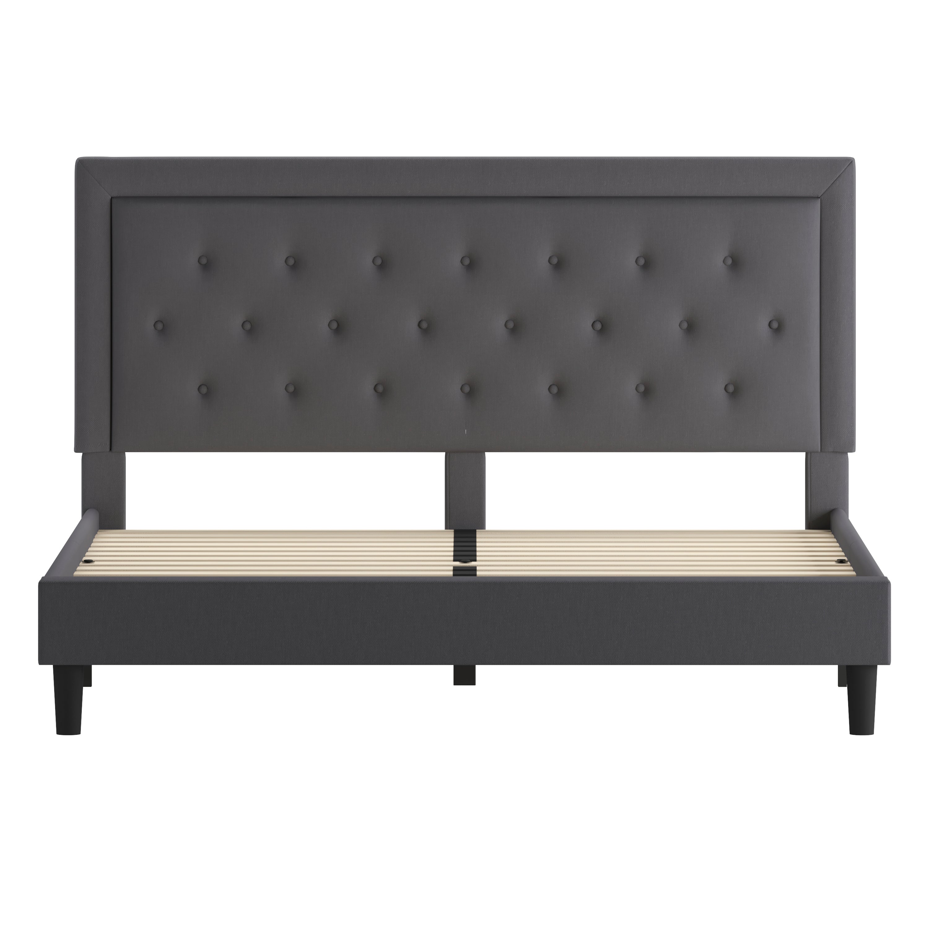 Roxbury Panel Tufted Upholstered Platform Bed