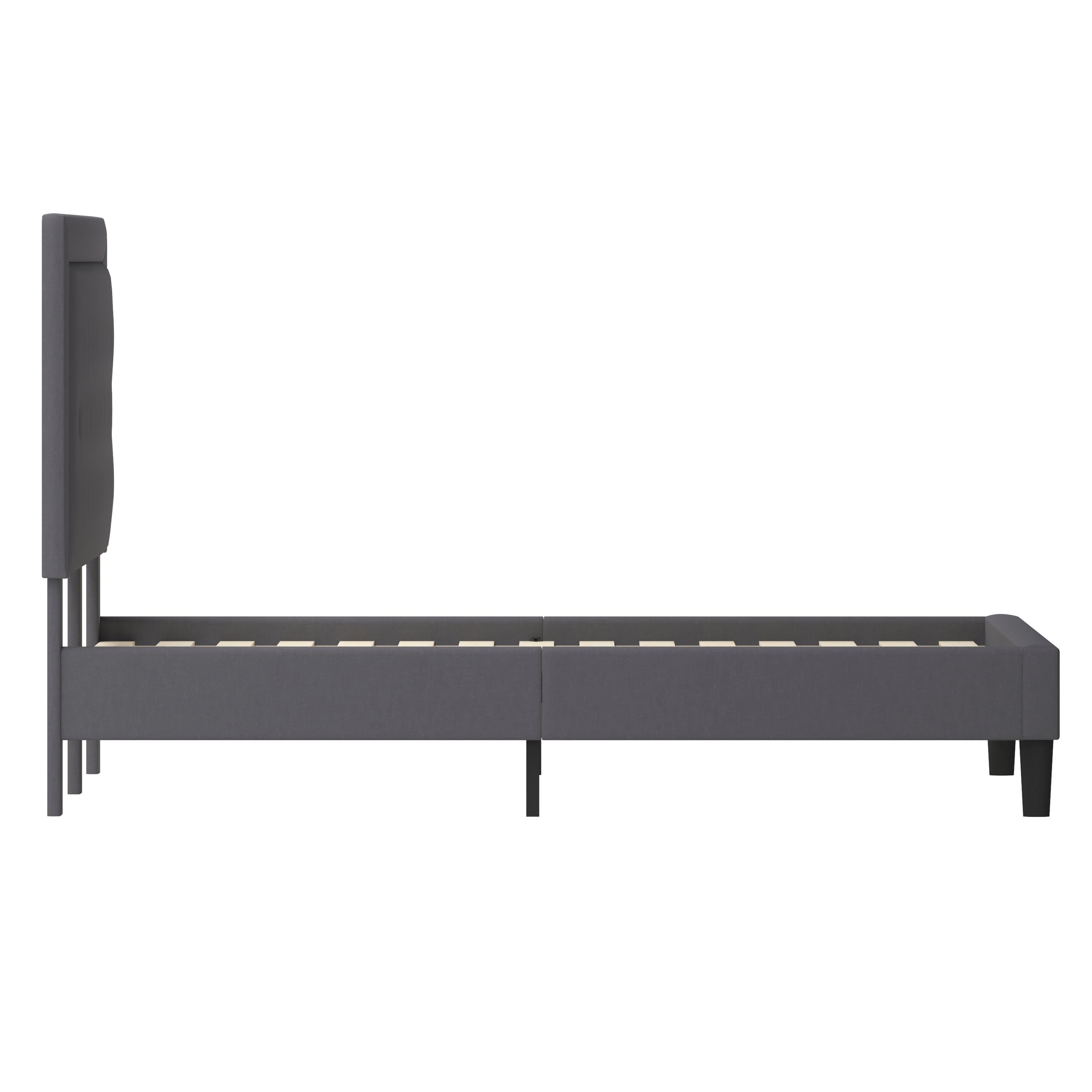 Roxbury Panel Tufted Upholstered Platform Bed