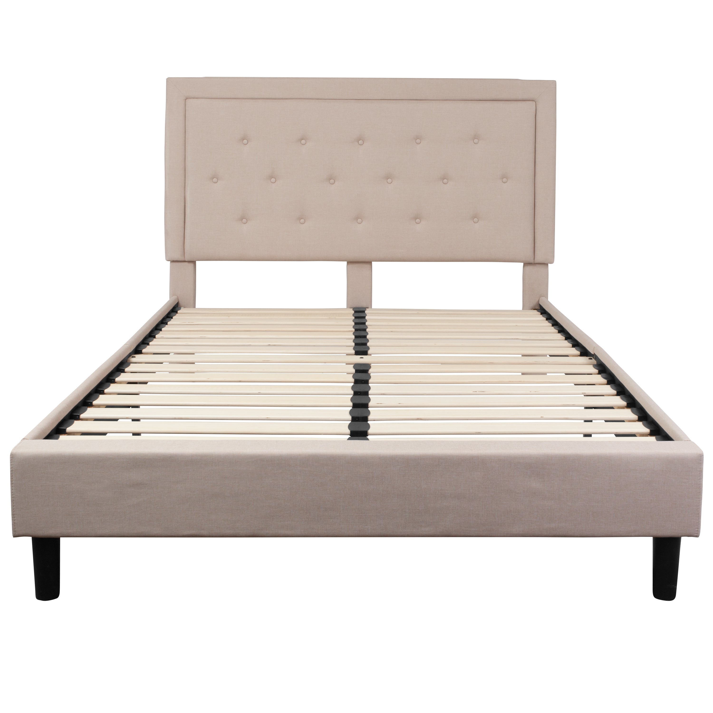 Roxbury Panel Tufted Upholstered Platform Bed