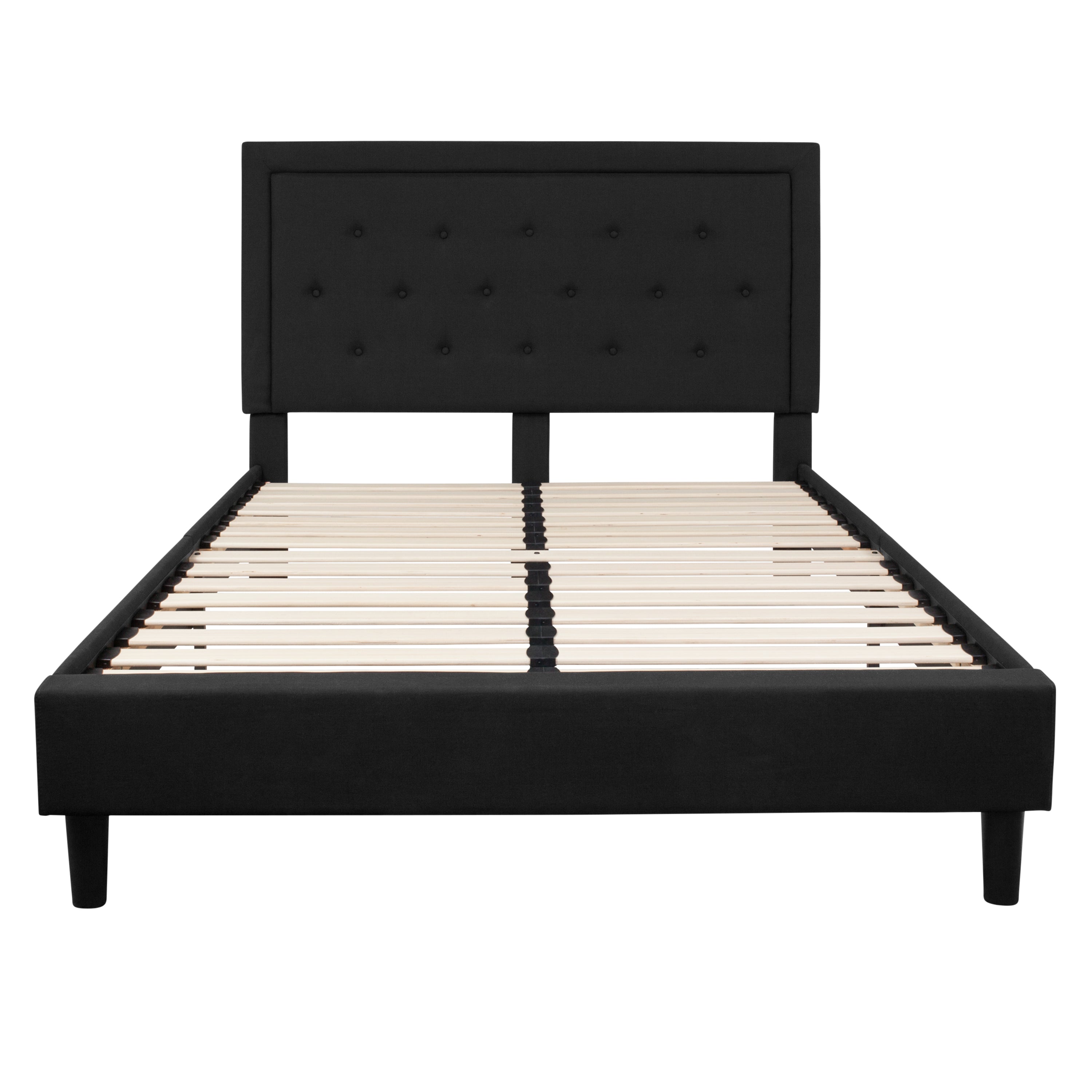 Roxbury Panel Tufted Upholstered Platform Bed