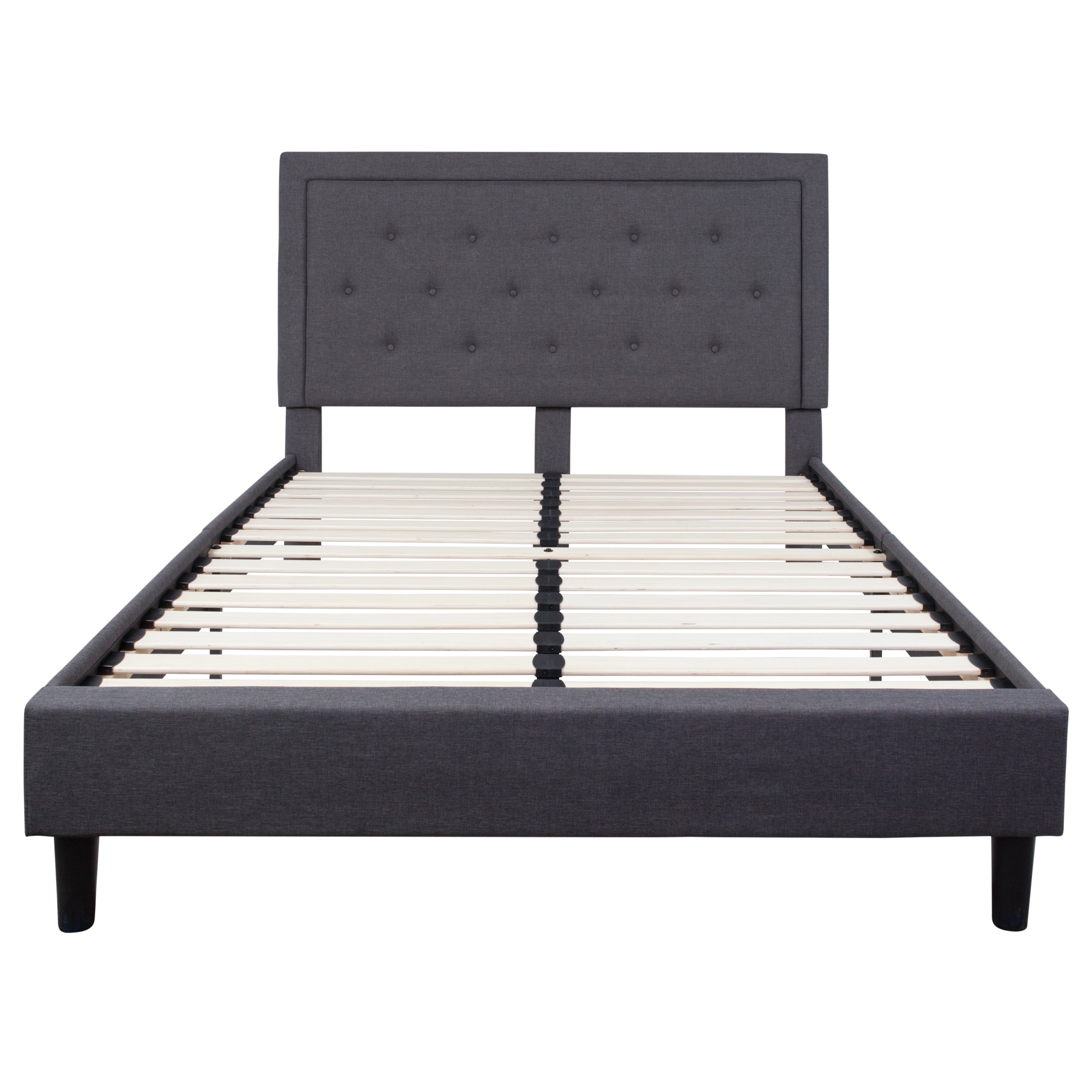 Roxbury Panel Tufted Upholstered Platform Bed