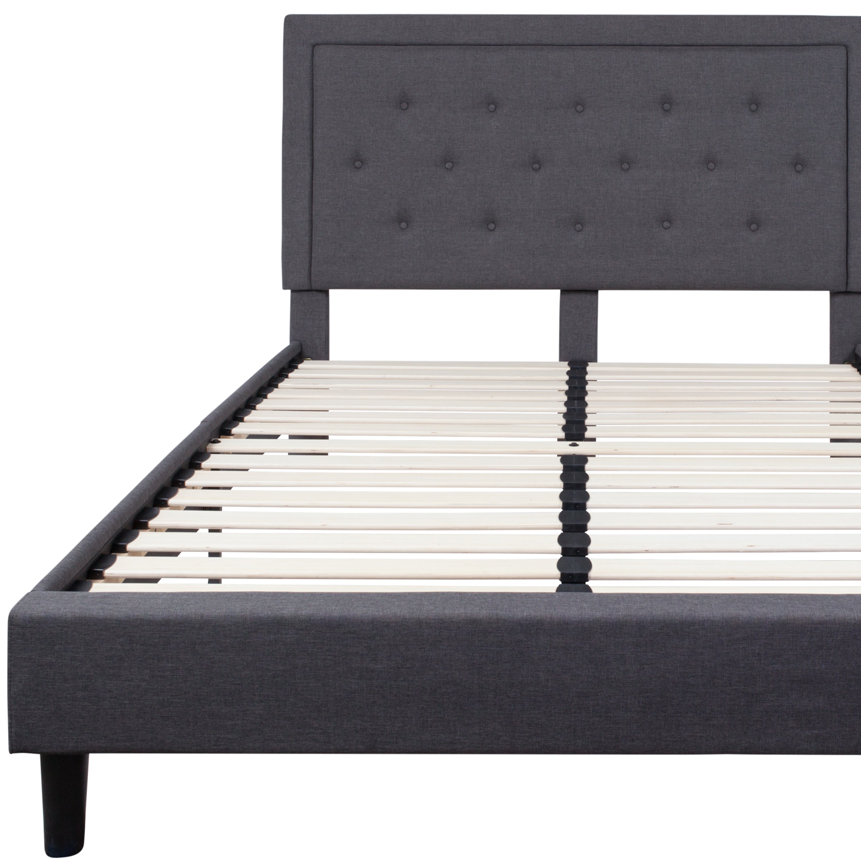 Roxbury Panel Tufted Upholstered Platform Bed
