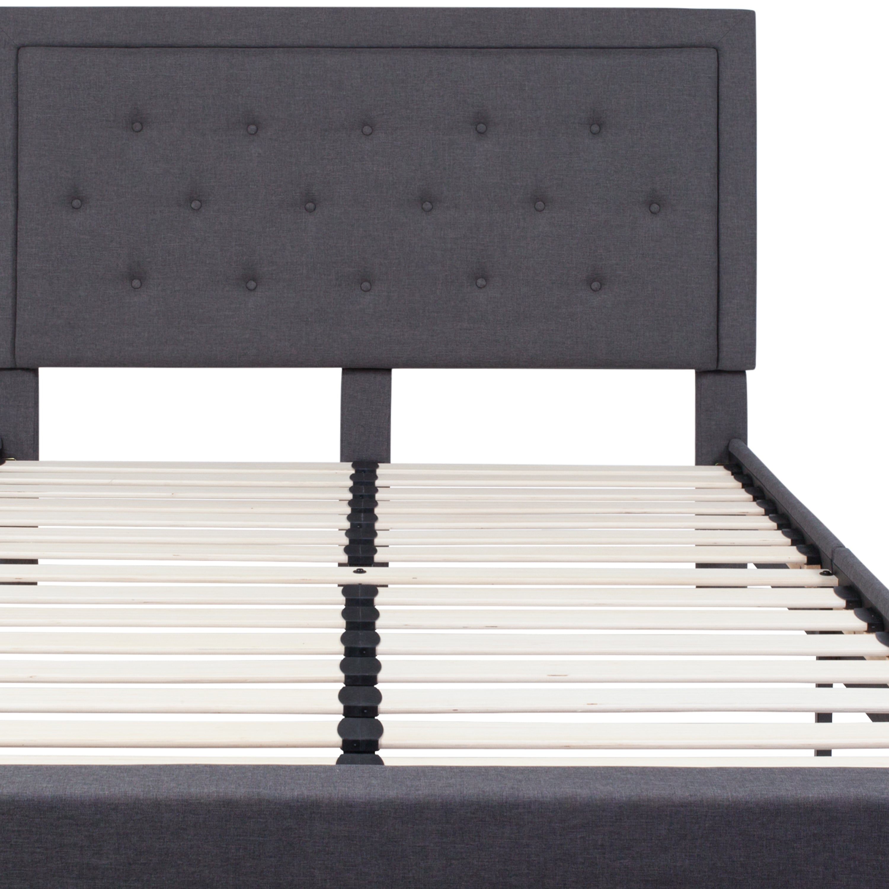 Roxbury Panel Tufted Upholstered Platform Bed