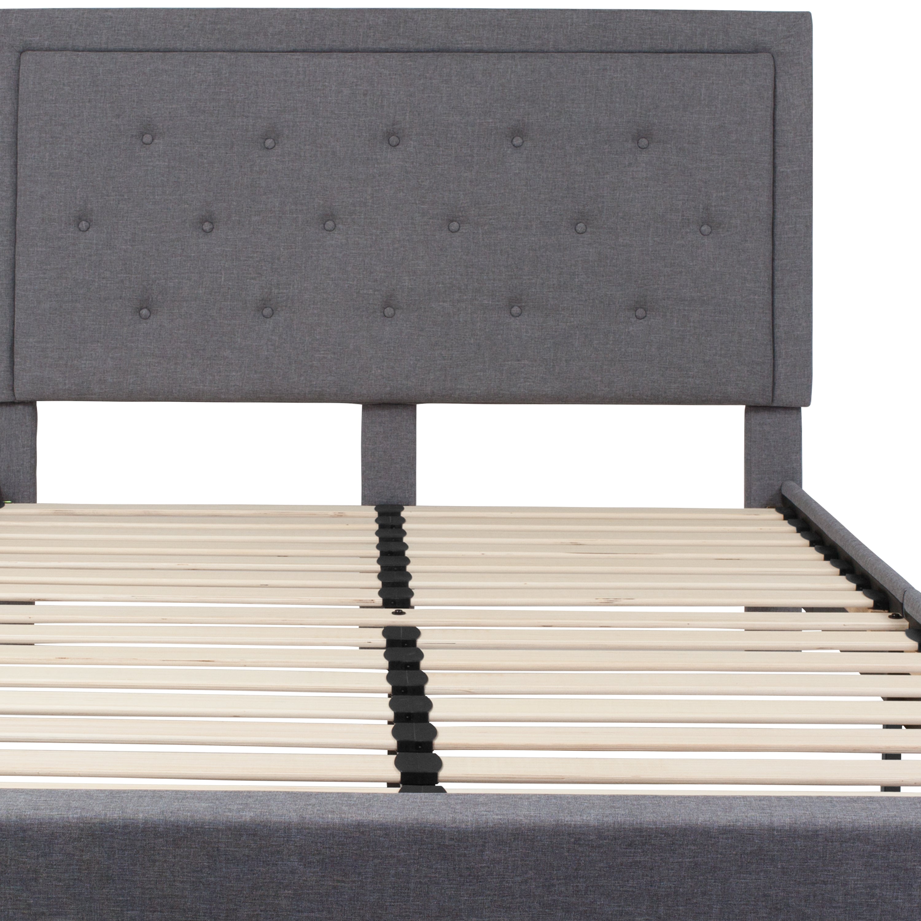Roxbury Panel Tufted Upholstered Platform Bed