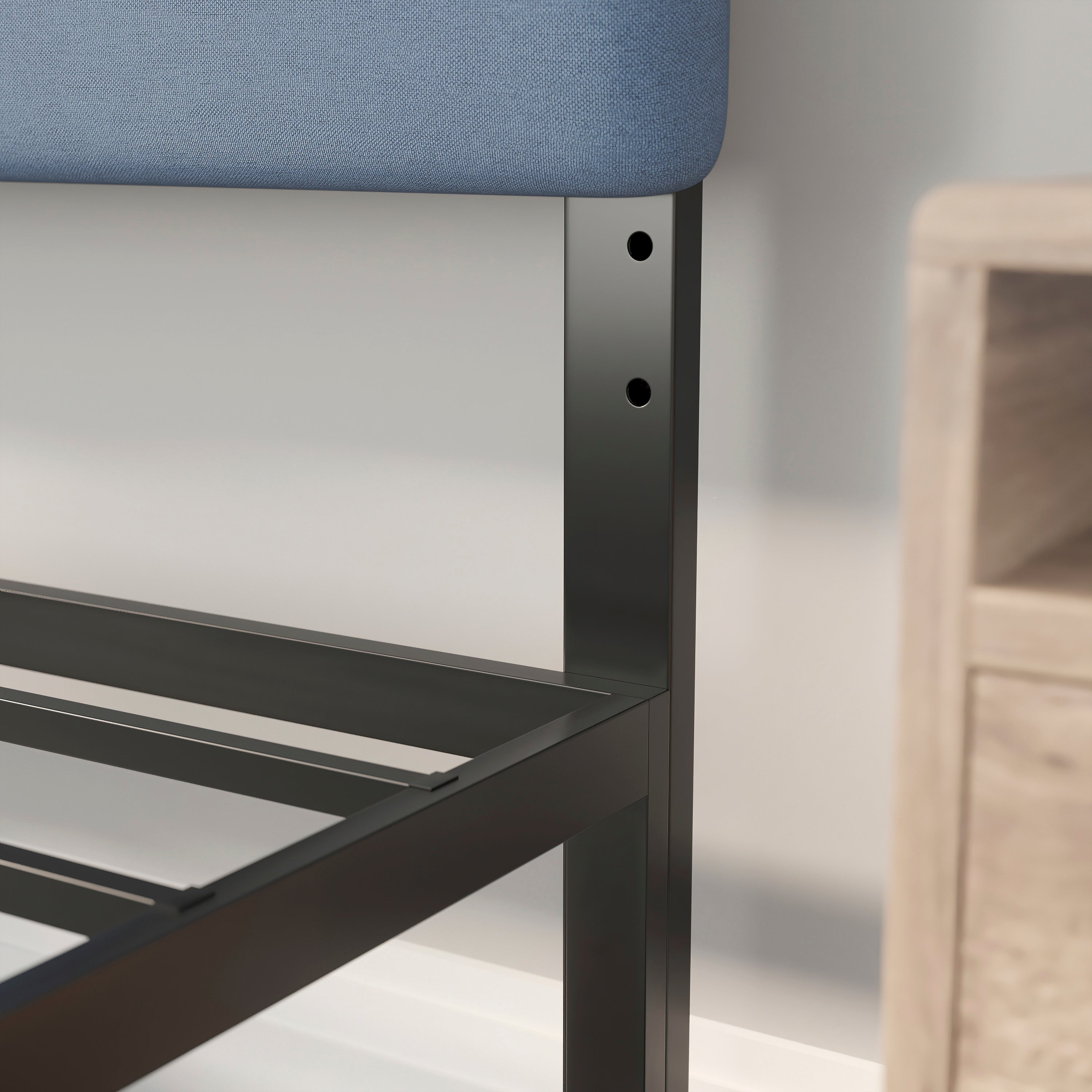 Paxton Channel Stitched Upholstered Headboard, Adjustable Height from 44.5" to 57.25"