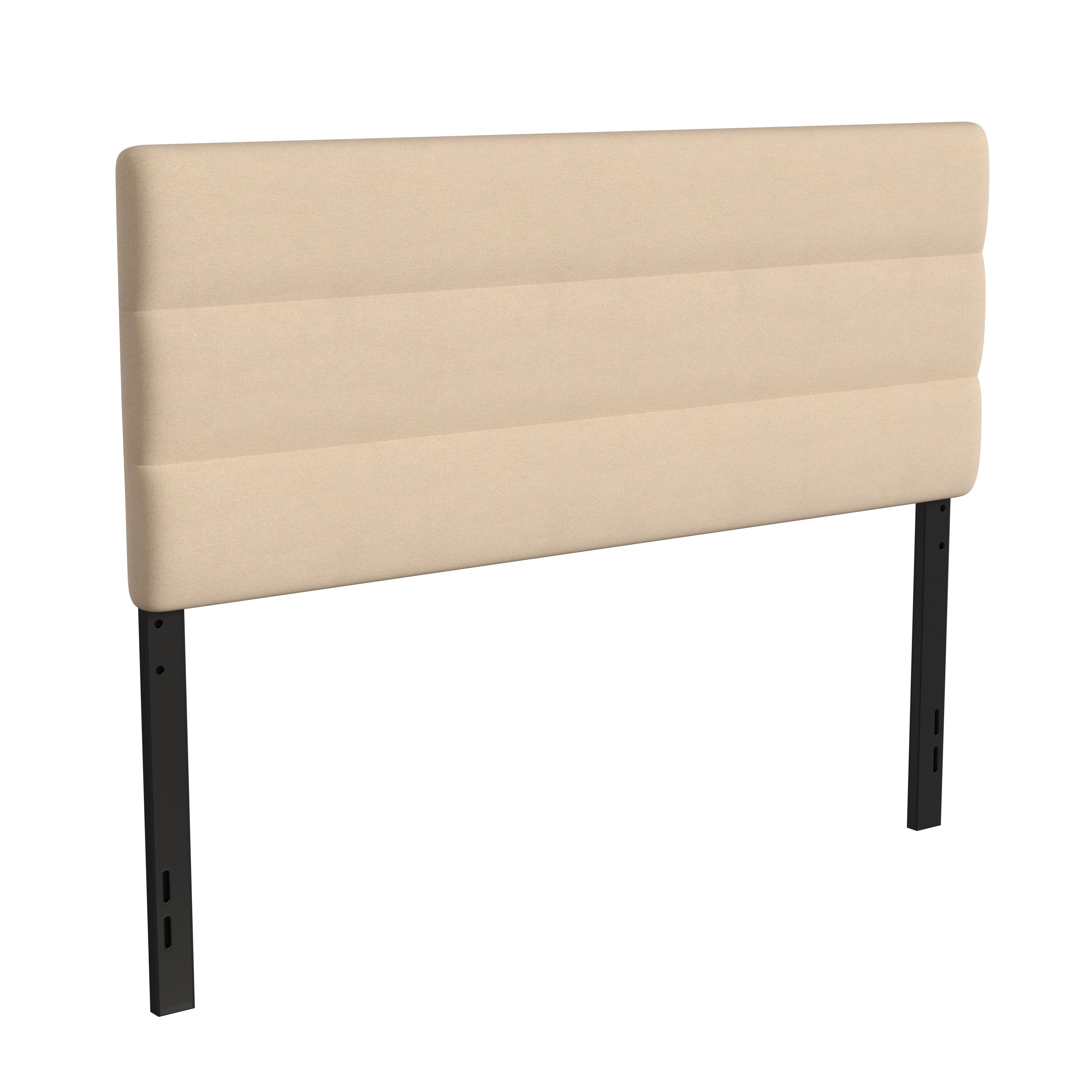 Paxton Channel Stitched Upholstered Headboard, Adjustable Height from 44.5" to 57.25"