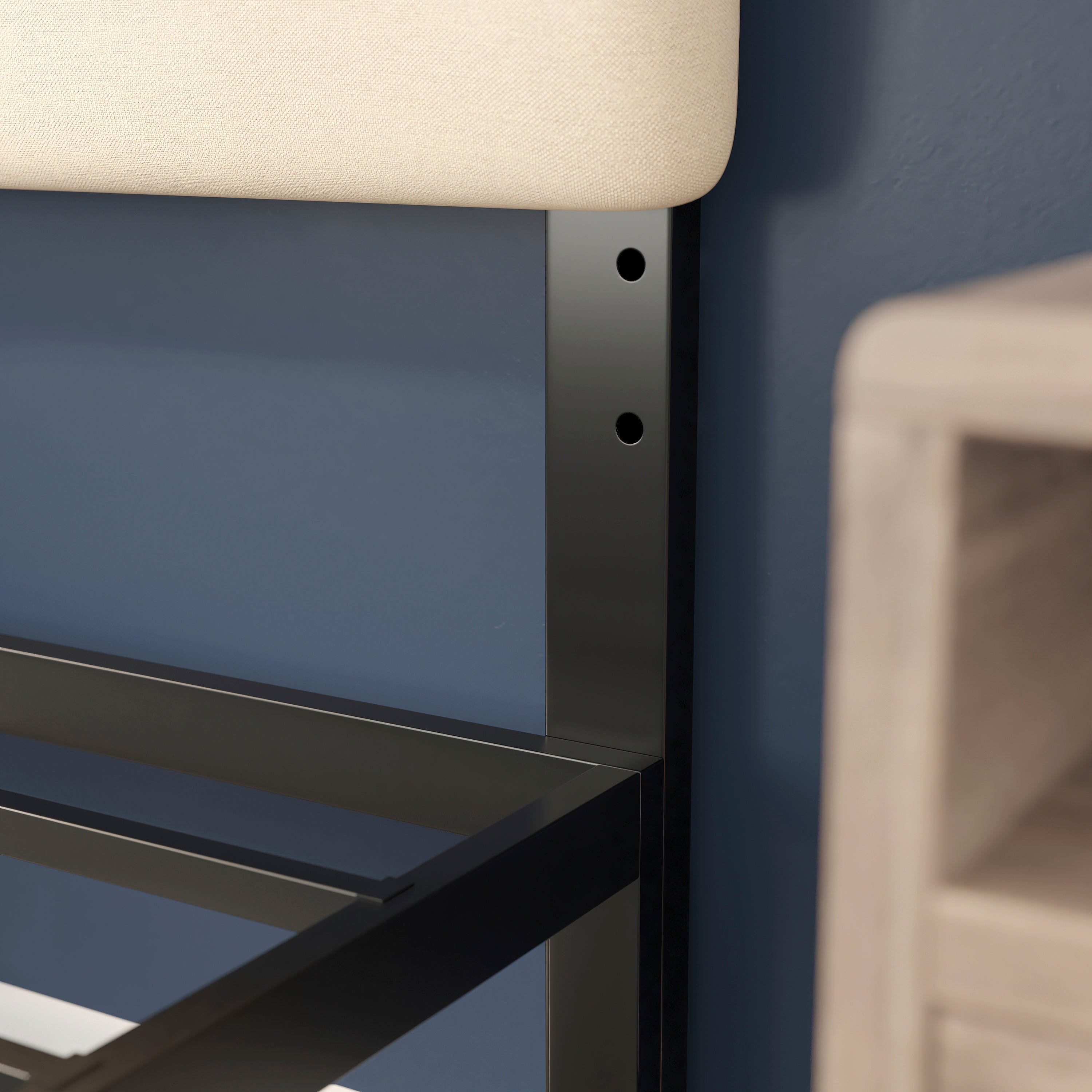 Paxton Channel Stitched Upholstered Headboard, Adjustable Height from 44.5" to 57.25"
