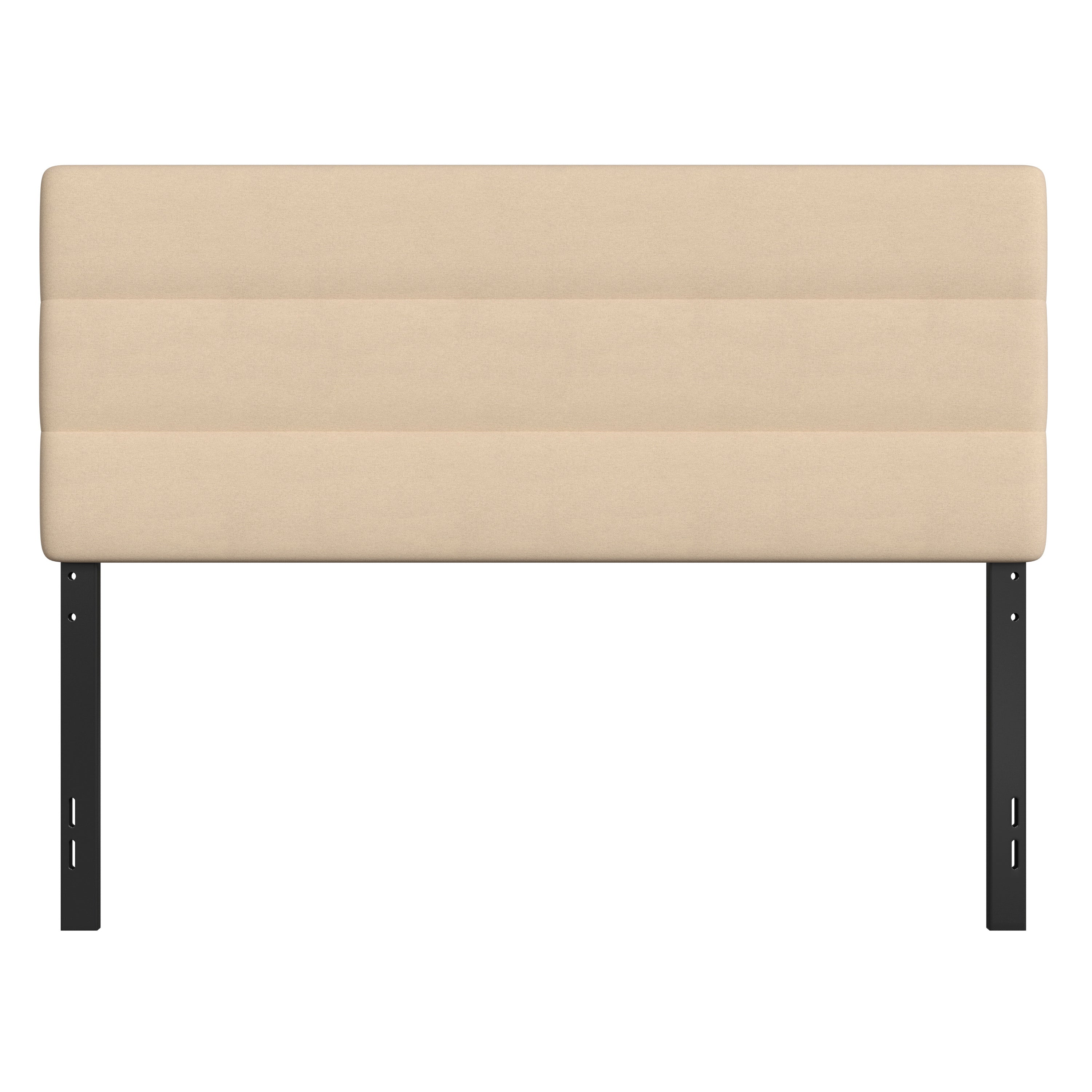 Paxton Channel Stitched Upholstered Headboard, Adjustable Height from 44.5" to 57.25"