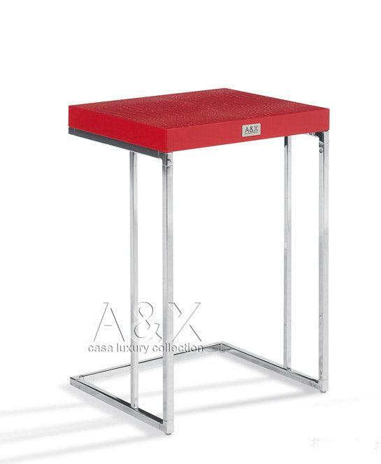 Amelia Modern Crocodile Lacquer End Table Set