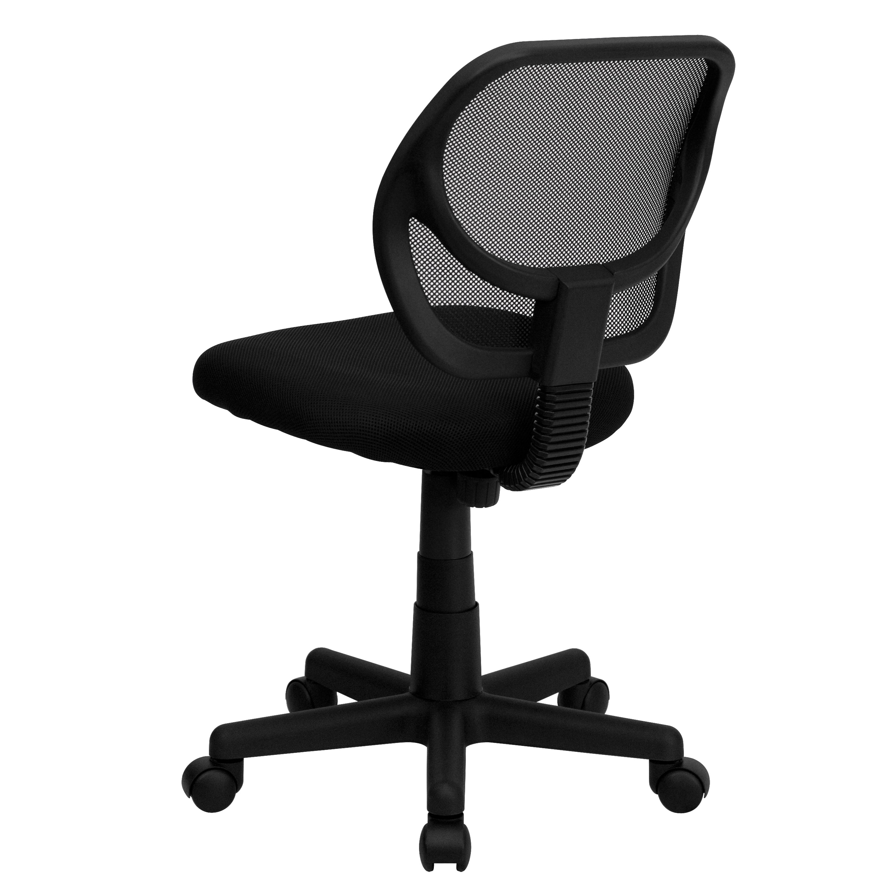Low Back Mesh Swivel Task Office Chair with Curved Square Back