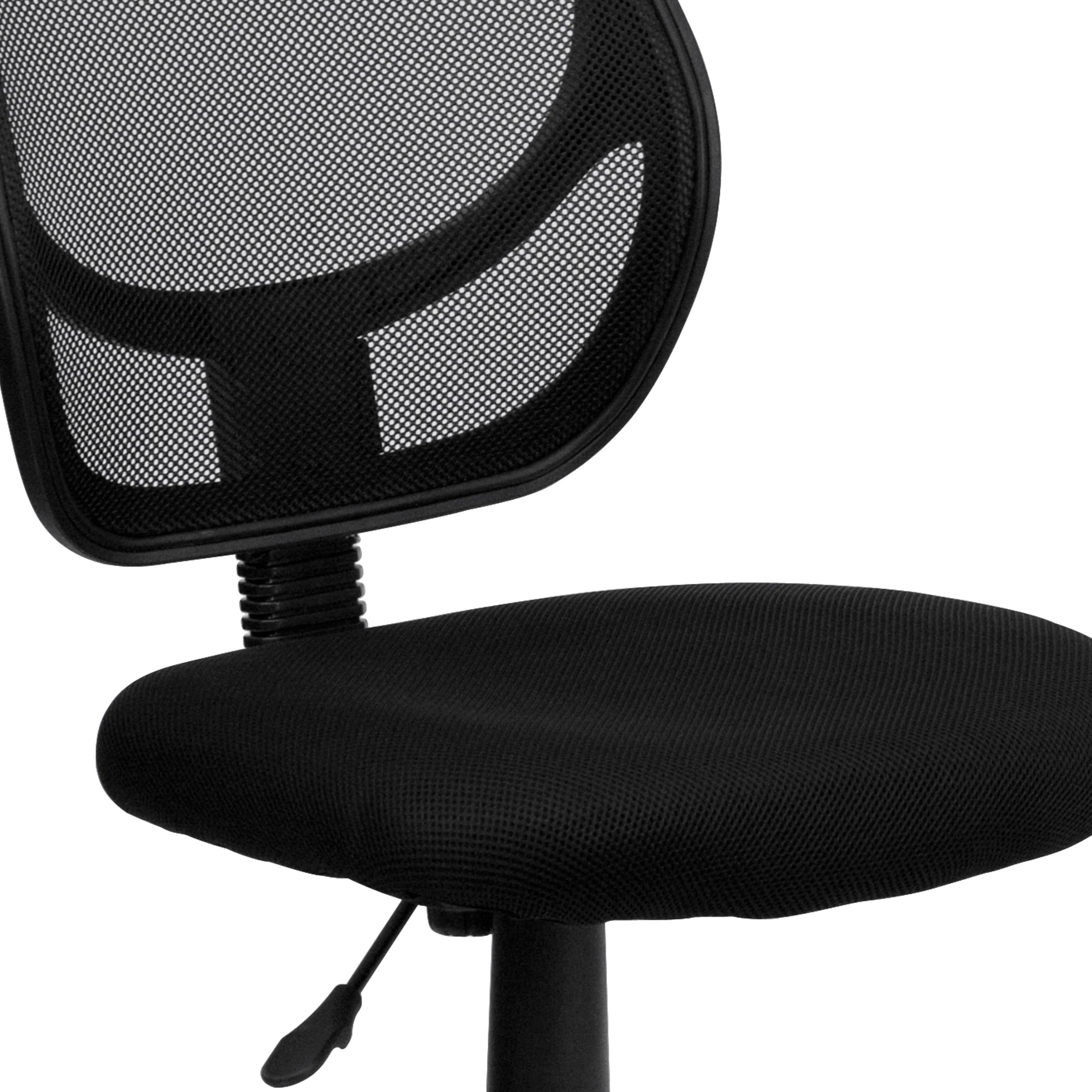 Low Back Mesh Swivel Task Office Chair with Curved Square Back