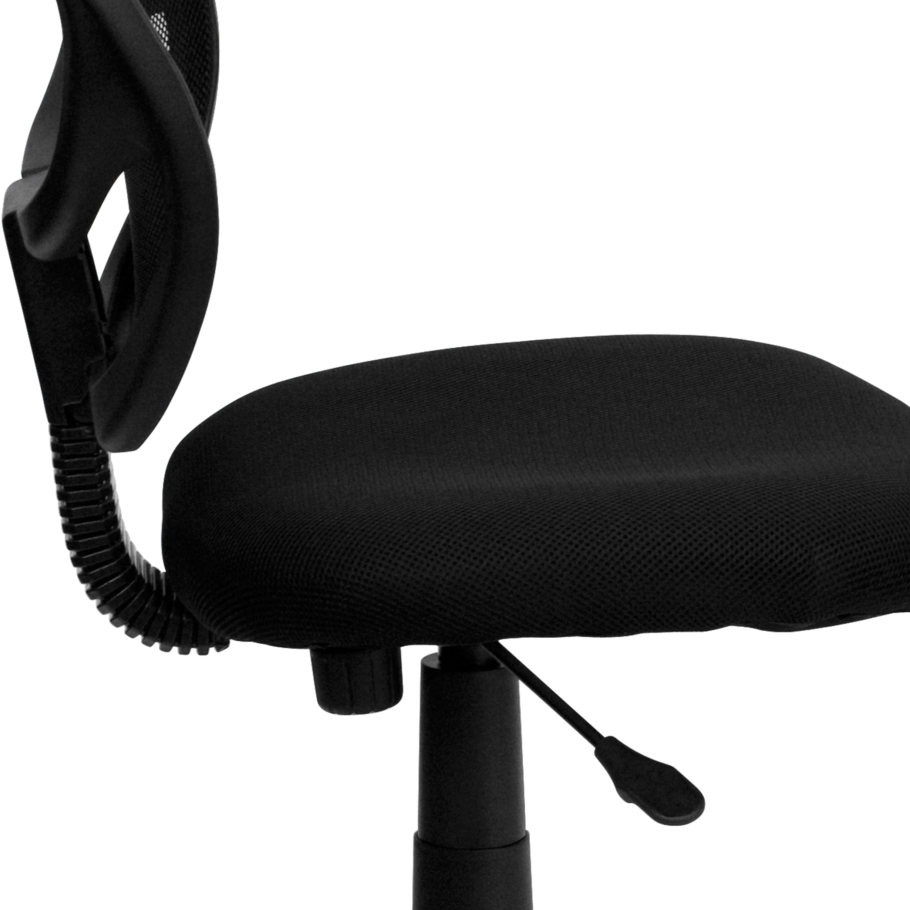 Low Back Mesh Swivel Task Office Chair with Curved Square Back