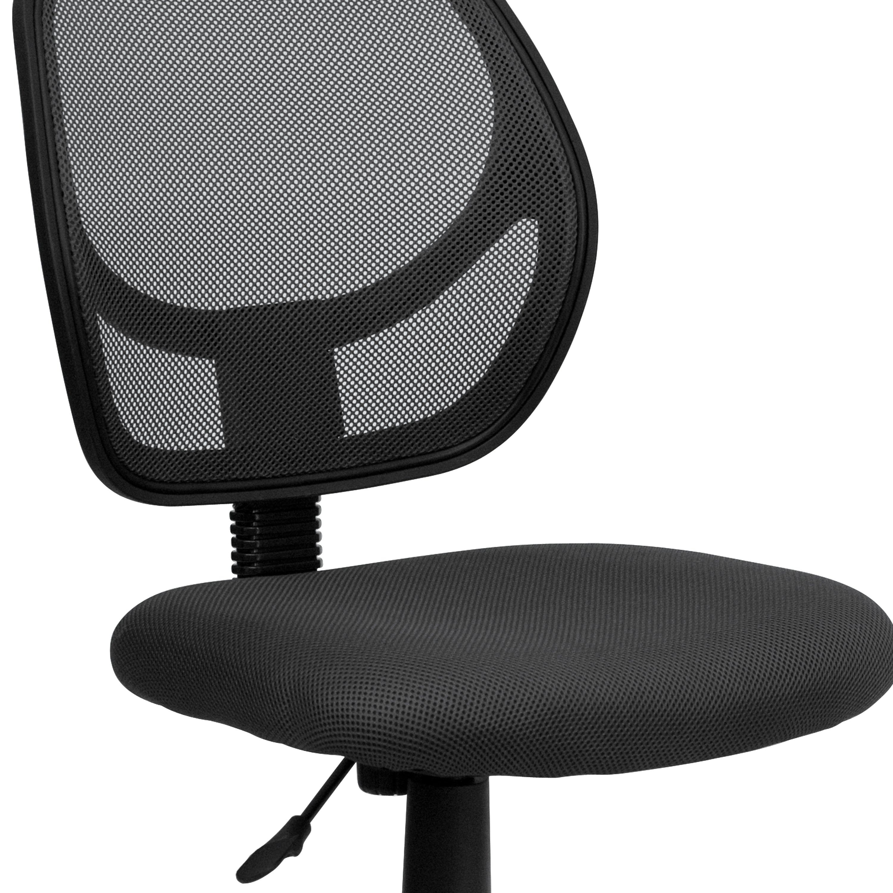 Low Back Mesh Swivel Task Office Chair with Curved Square Back