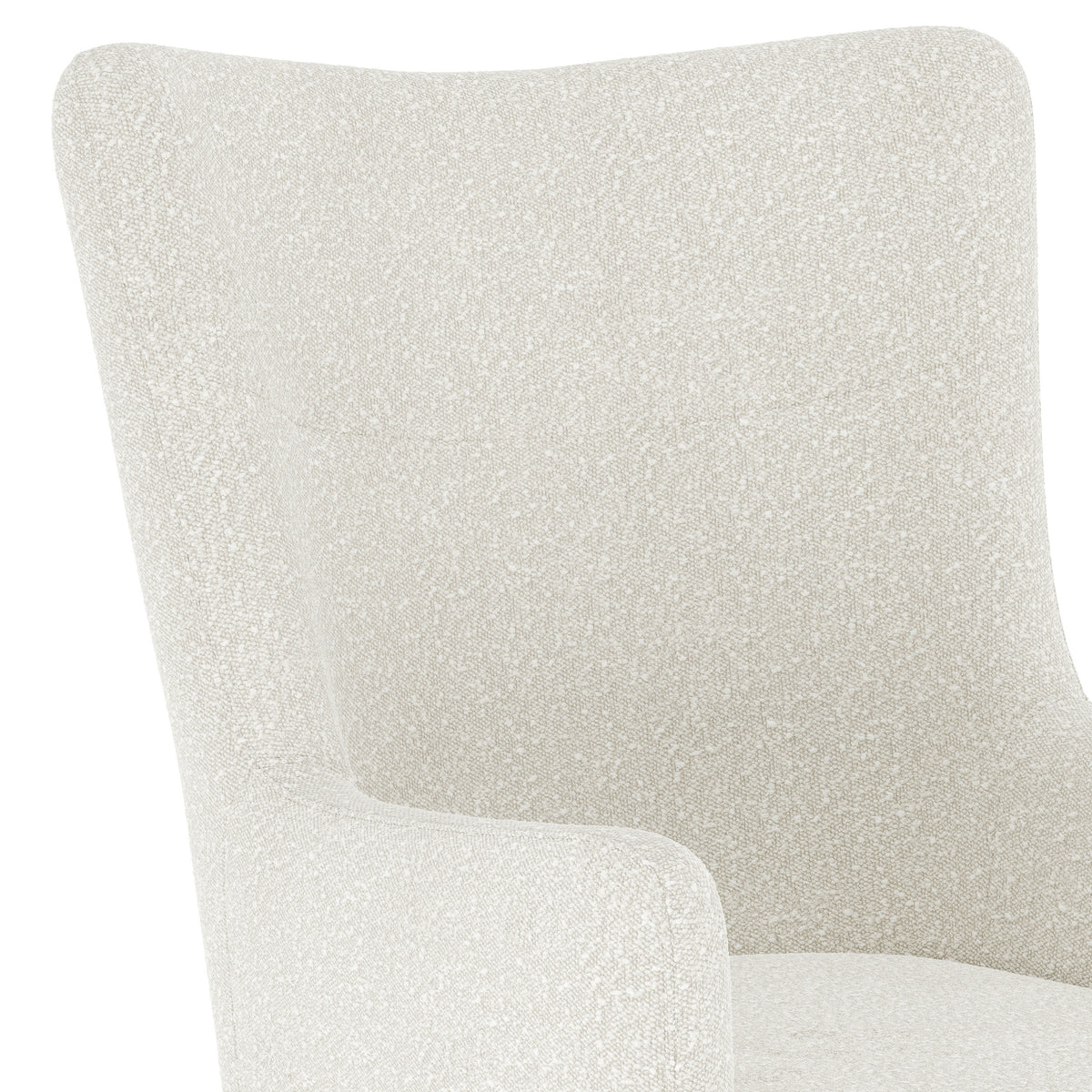 Connor Traditional Wingback Accent Chair, Commercial Grade Upholstery and Wooden Frame and Legs