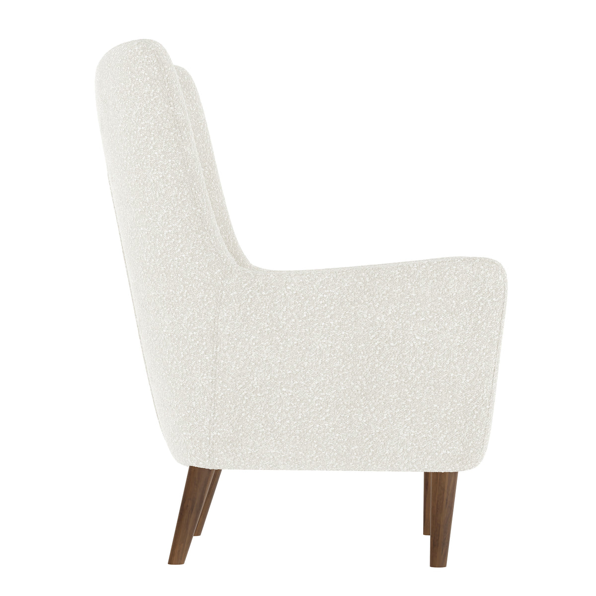 Connor Traditional Wingback Accent Chair, Commercial Grade Upholstery and Wooden Frame and Legs