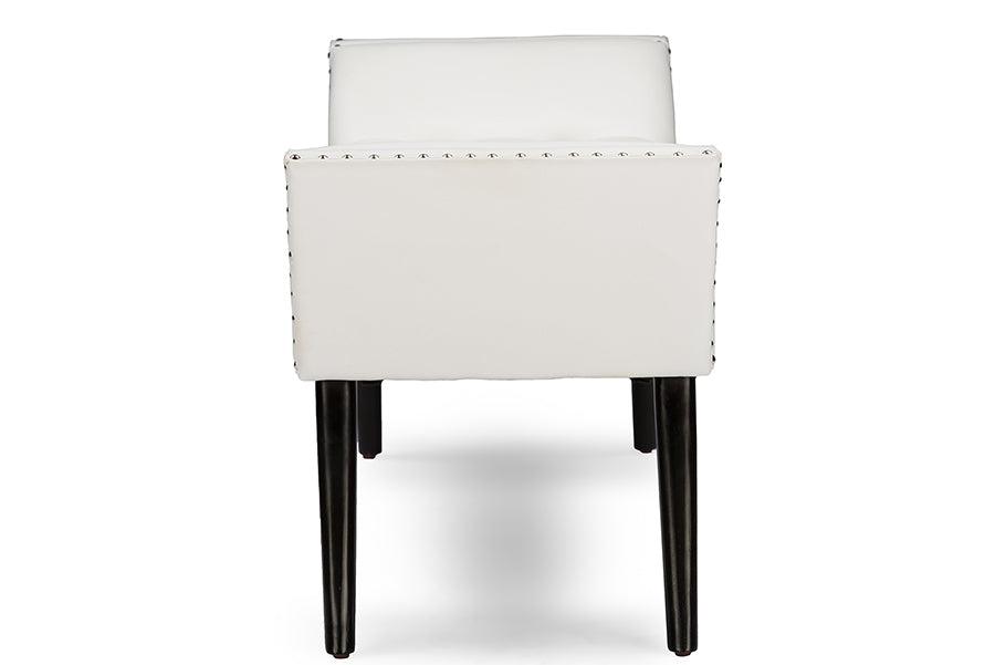 Tamblin Modern and Contemporary Faux Leather Upholstered Large Ottoman