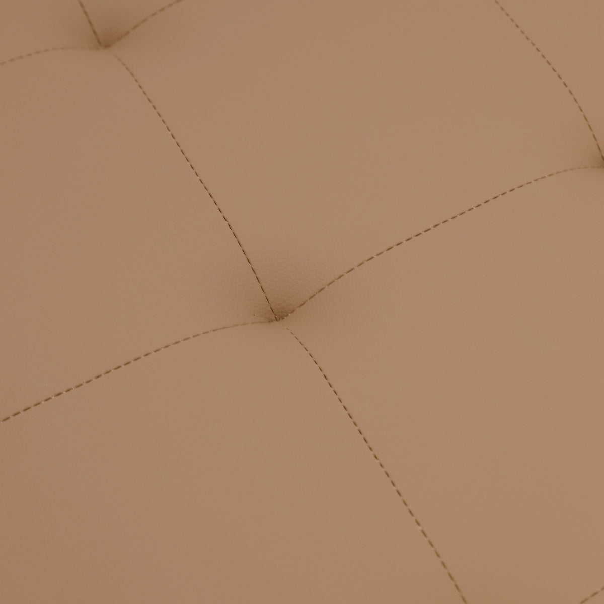 Ashton 30" Square Upholstered Tufted Ottoman with Metal Frame