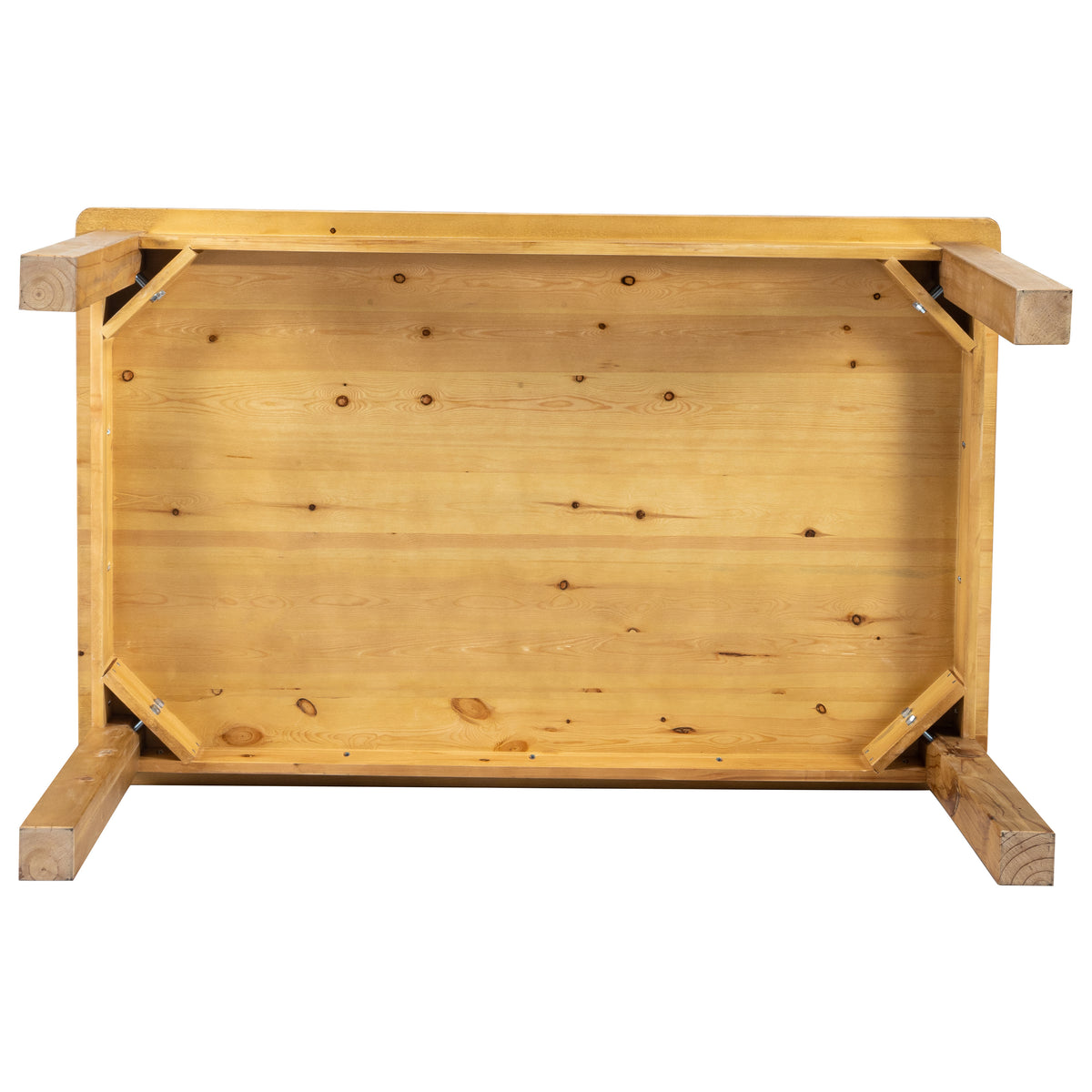 60" x 38" Rectangular Solid Pine Farm Dining Table