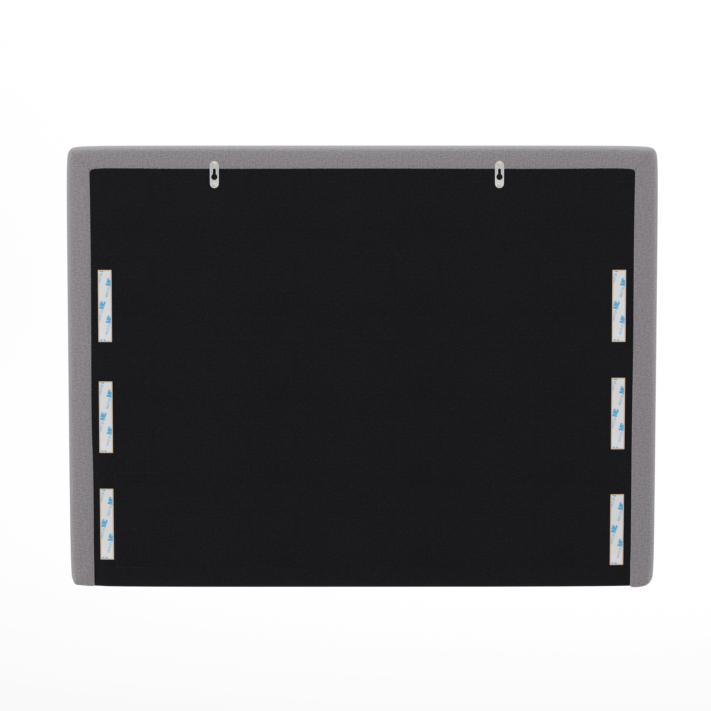 Hugo Headboard with 2 Power Outlets, 1 USB and 1 USB Type-C Port with Faux Linen Upholstery and Dual Hanging Options