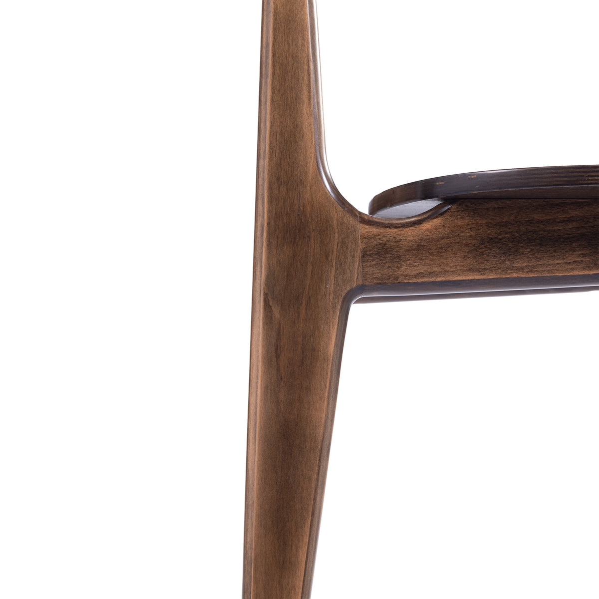 Verona Commercial Grade Solid Wood Dining Chair with Curved Oval Backrest