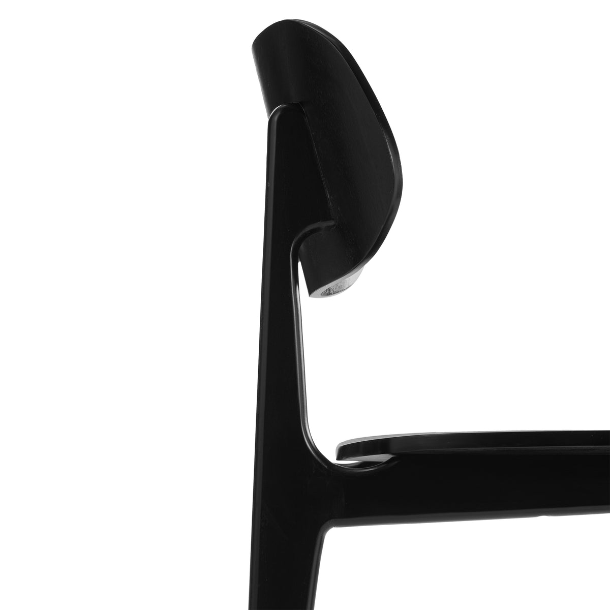 Verona Commercial Grade Solid Wood Dining Chair with Curved Oval Backrest