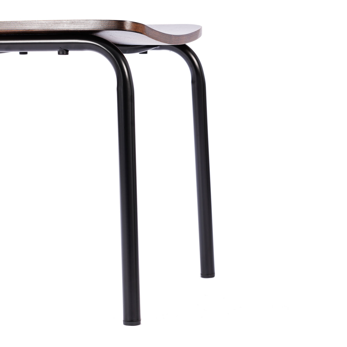 Cyprus Commercial Grade Solid Wood Dining Chair with Metal Frame and Antique Finish