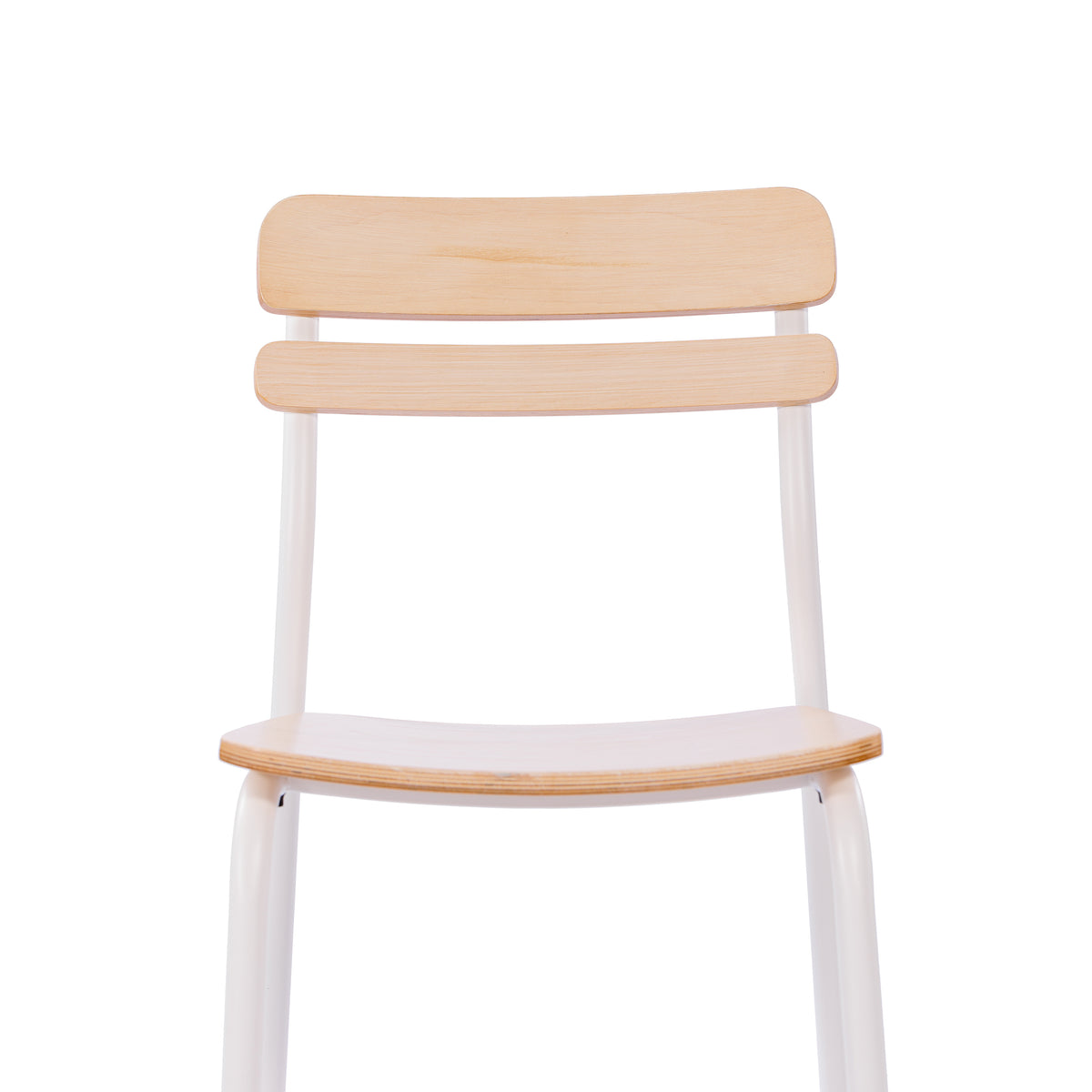 Cyprus Commercial Grade Solid Wood Dining Chair with Metal Frame and Antique Finish